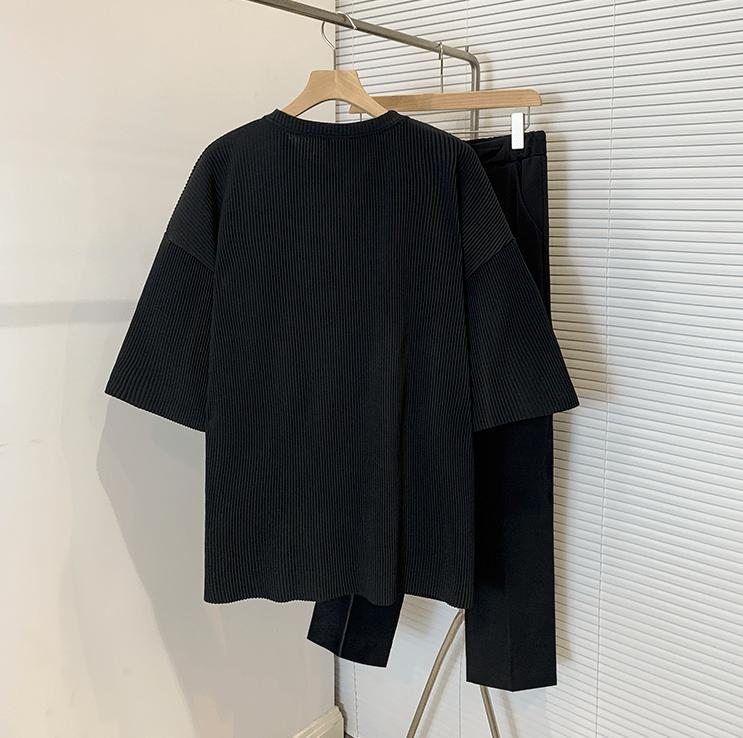 RT No. 2043 PLEATED HALF SLEEVE SHIRT Product Image