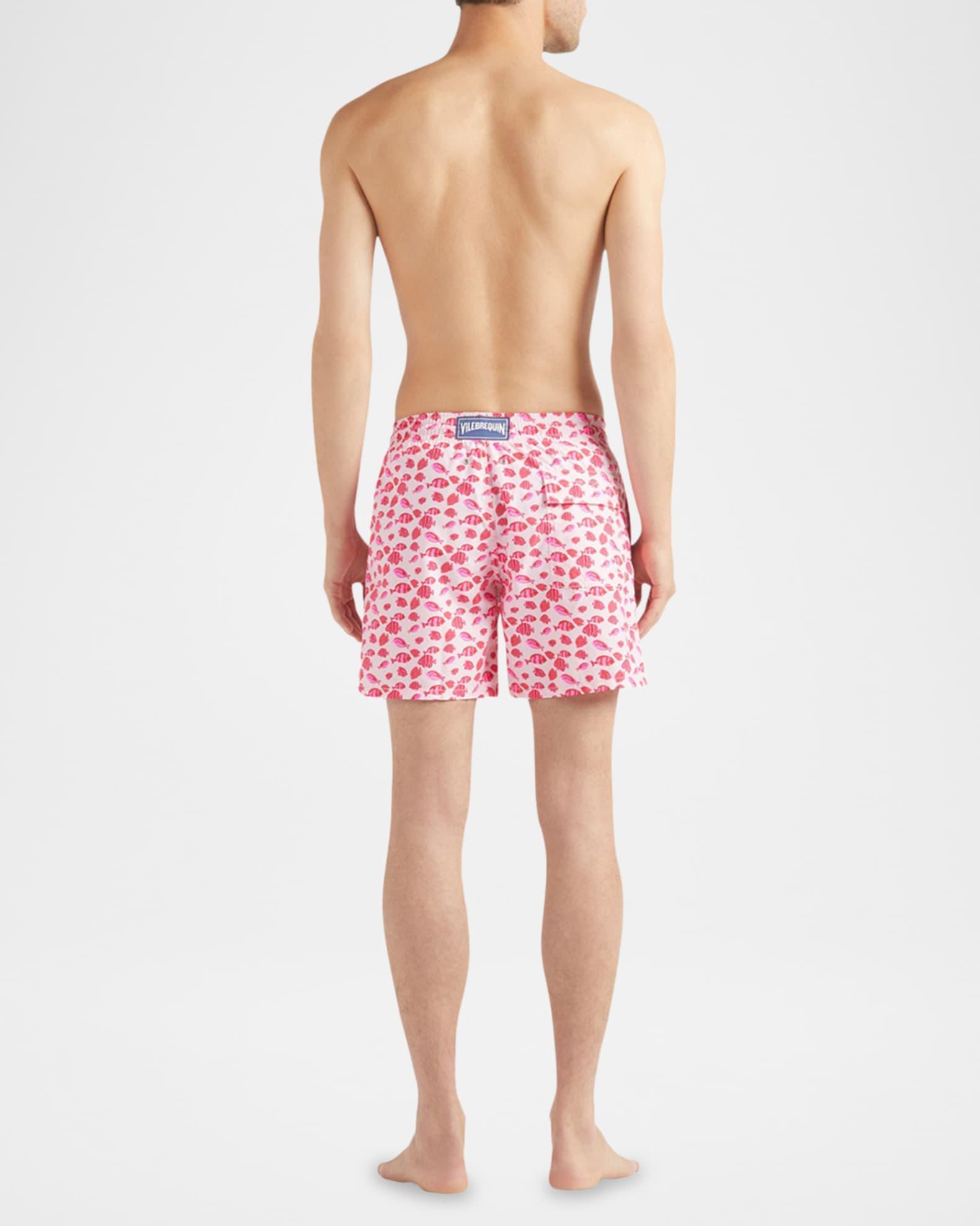 Mens Fish-Print Swim Shorts Product Image