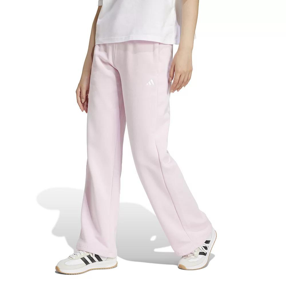 adidas Essentials Small Logo Feel Cozy Open-Hem Pants Black S Womens Product Image