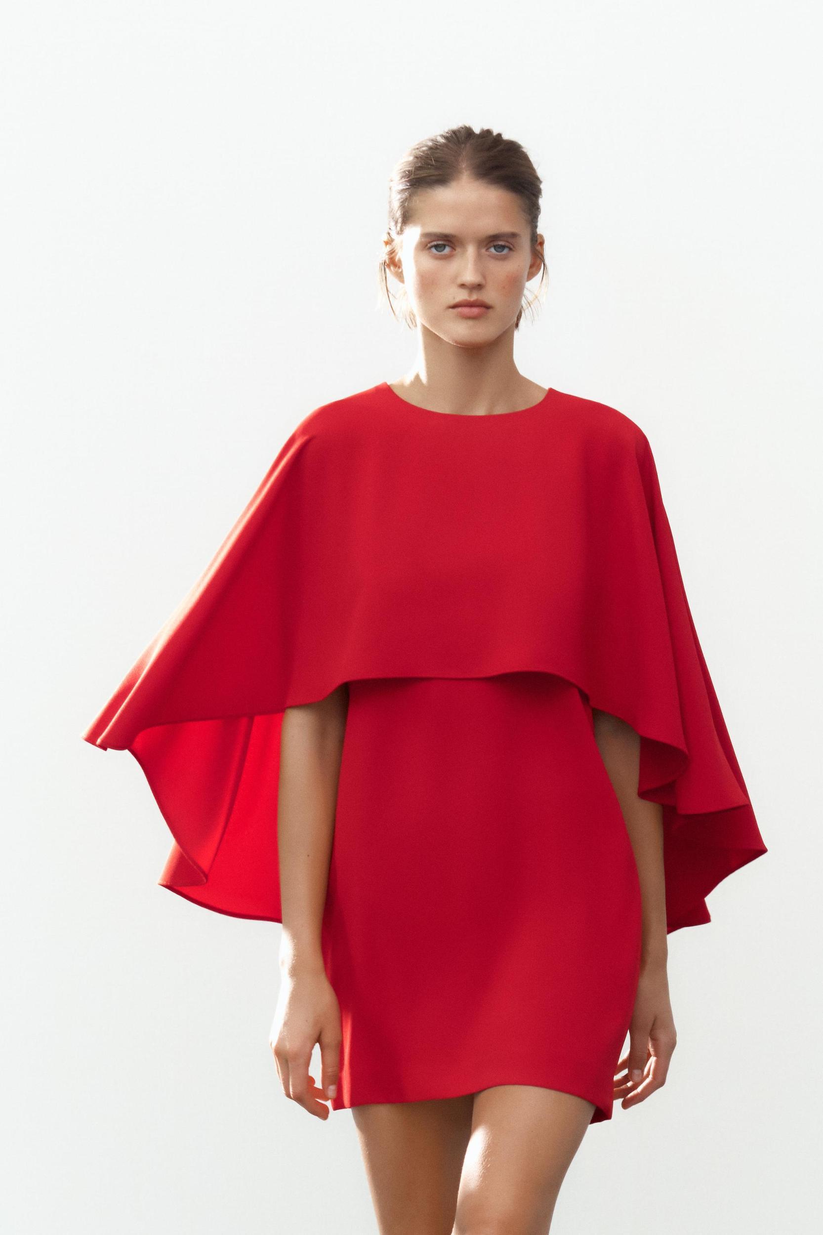 ZW COLLECTION SHORT CAPE DRESS Product Image