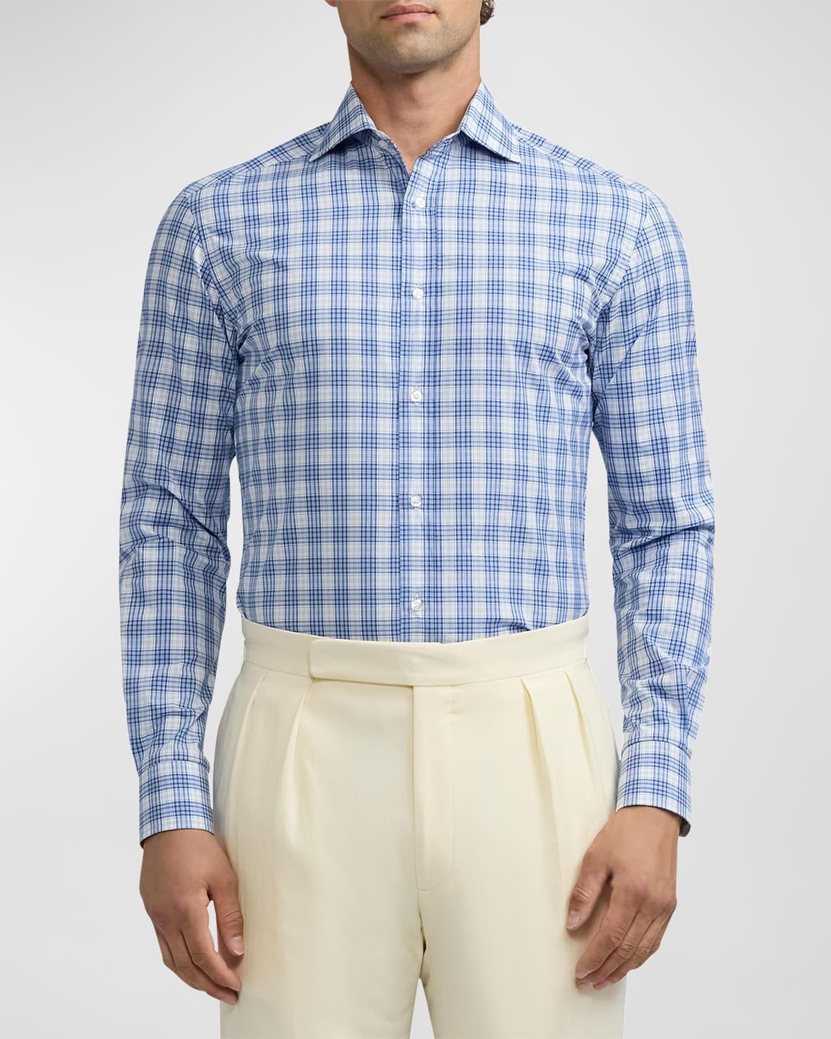 Men's Aston Plaid Poplin Shirt Product Image