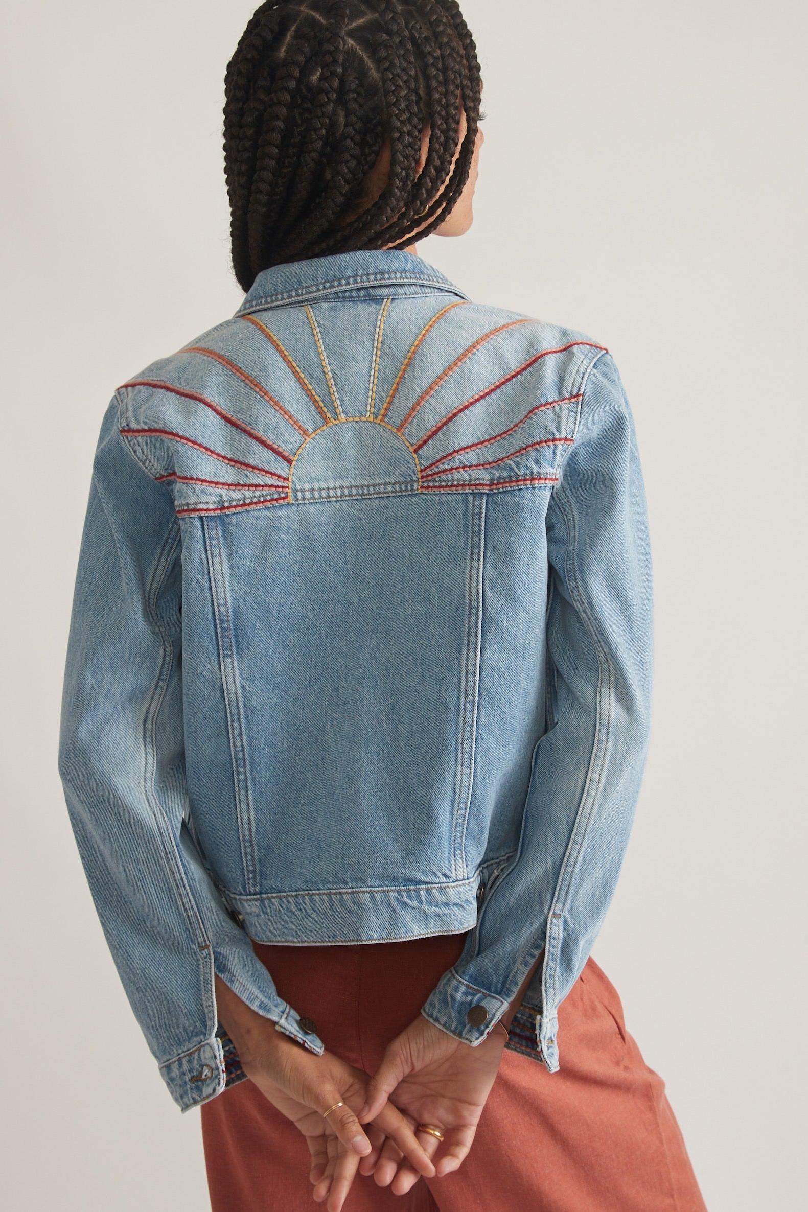 Embroidered Denim Jacket Product Image