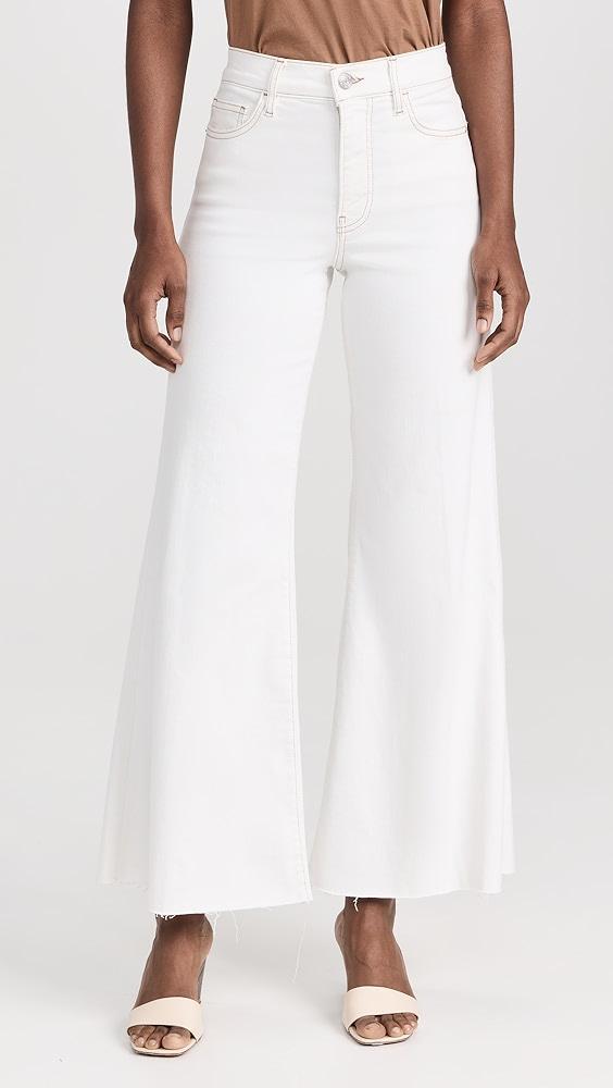 FRAME Le Palazzo Crop Raw Fray Jeans | Shopbop Product Image
