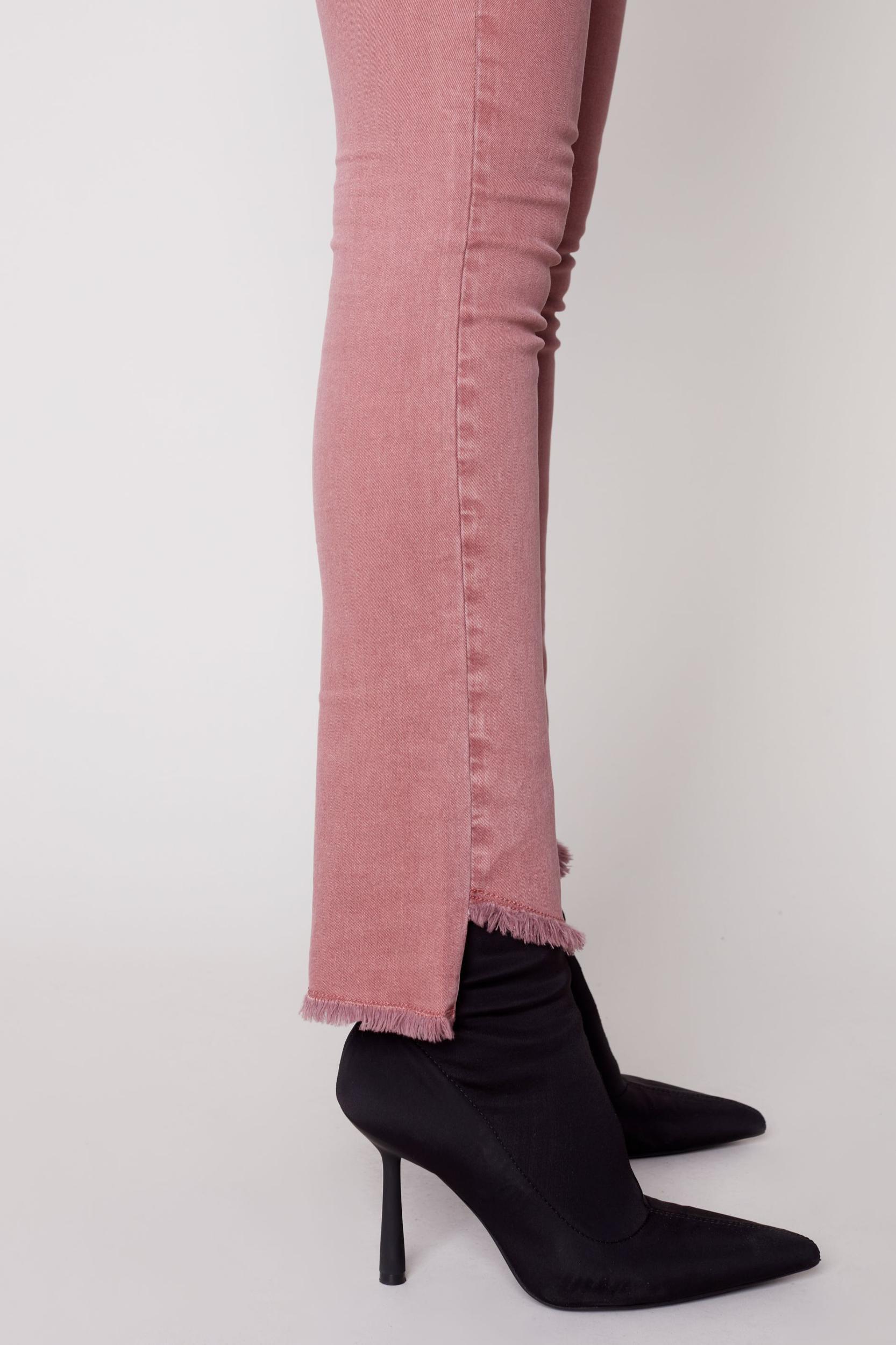 Angled Fringe Hem Jean Product Image