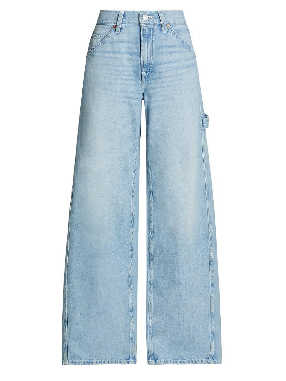 Womens Painter Wide-Leg Jeans Product Image