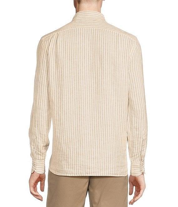 Cremieux Blue Label Cape Town Collection Stripe Long Sleeve Woven Linen Shirt Product Image