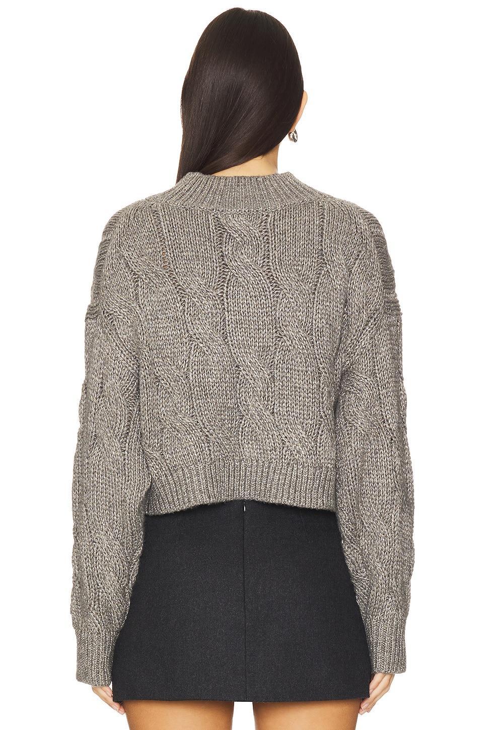 Lola Lurex Cable Cropped Pullover Product Image