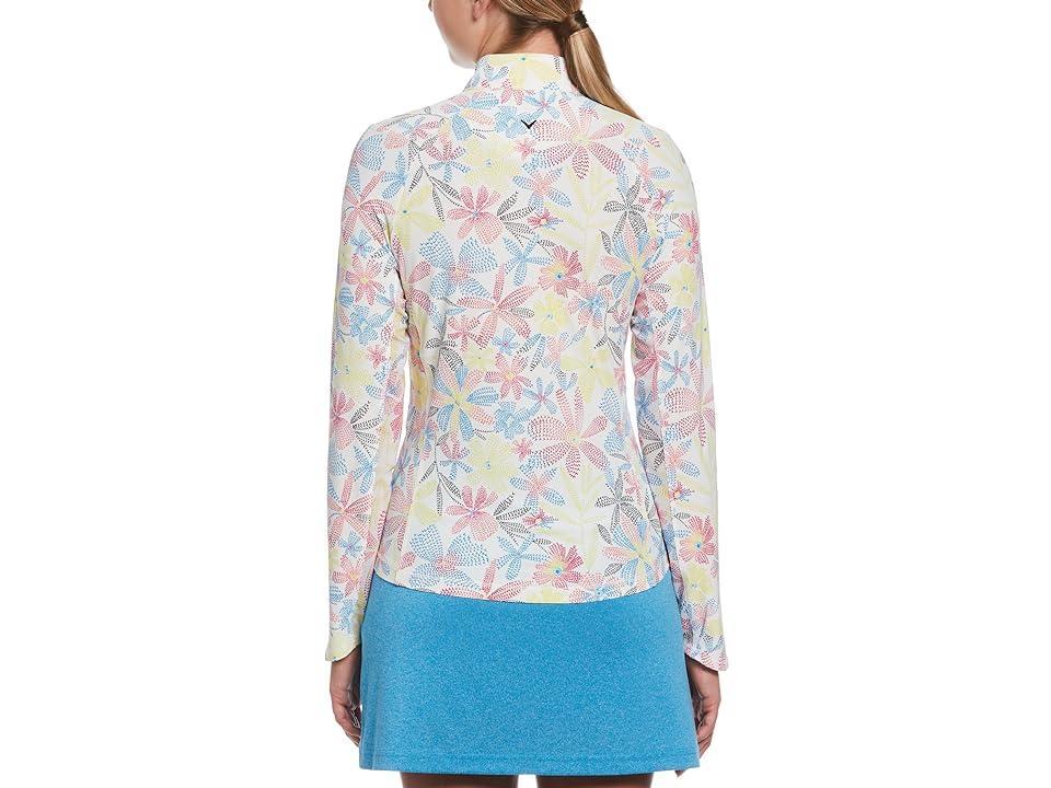 Callaway Chevron Floral Long Sleeve Sun Protection (Brilliant ) Women's Clothing Product Image