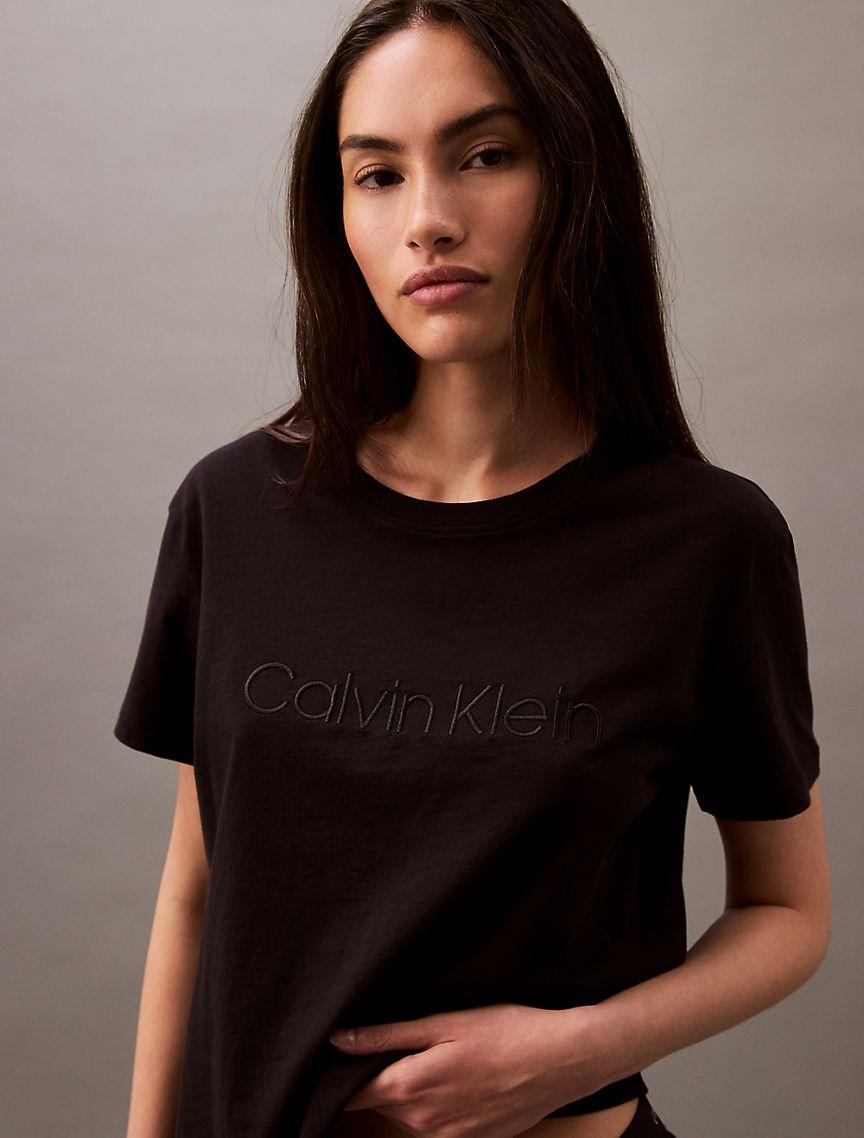 Terry Lounge Crewneck Sleep T-Shirt Product Image
