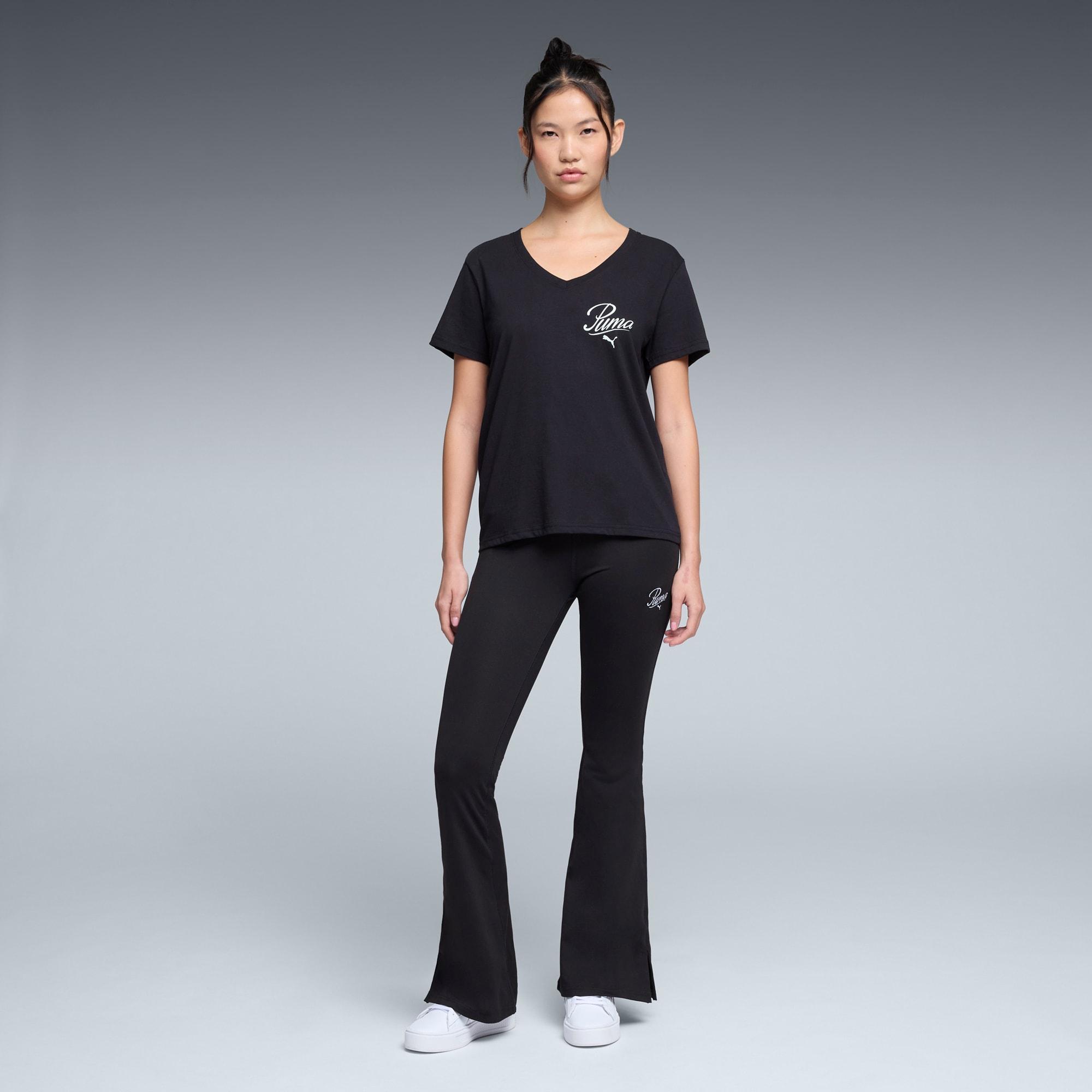 Essentials Script V-Neck Tee Women Product Image