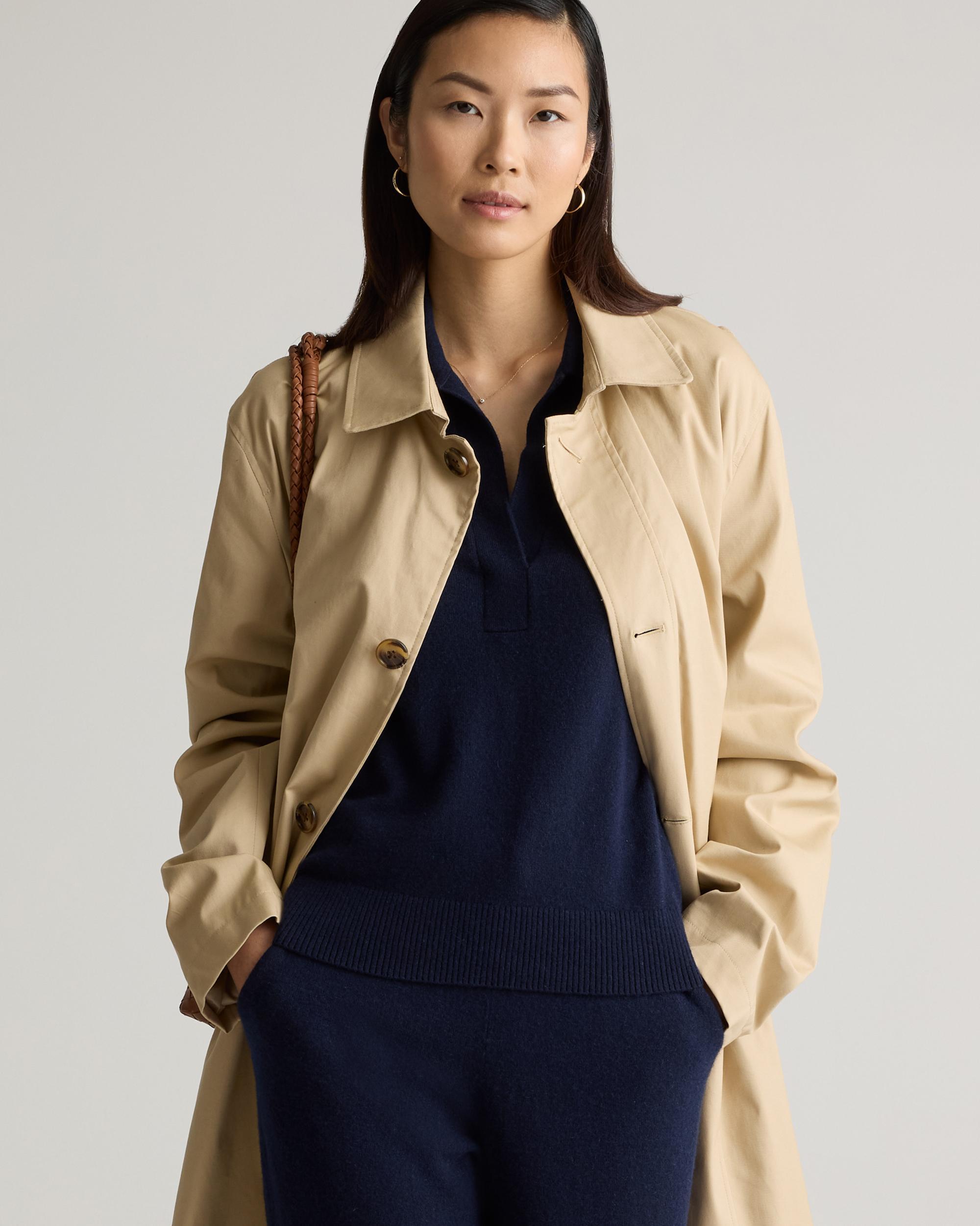 Quince | Women's Mongolian Cashmere Polo Sweater Product Image