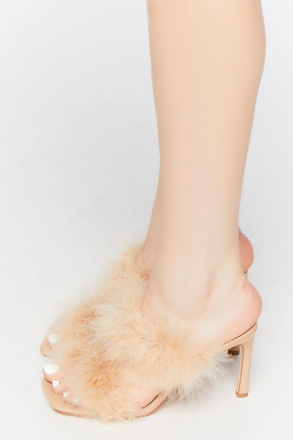Feather Square-Toe Heels | Forever 21 Product Image