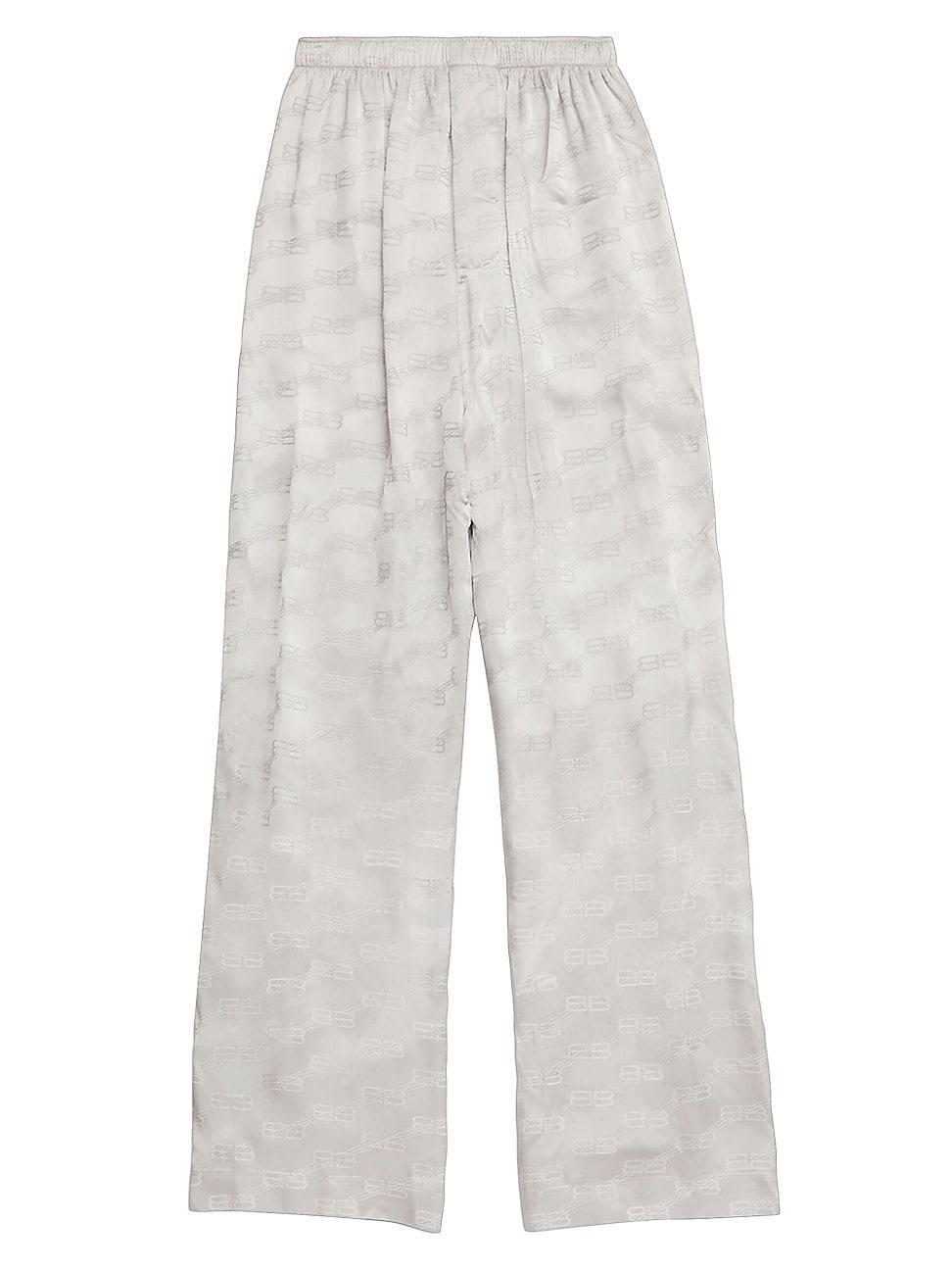 Logo Printed Pajama Pants Product Image
