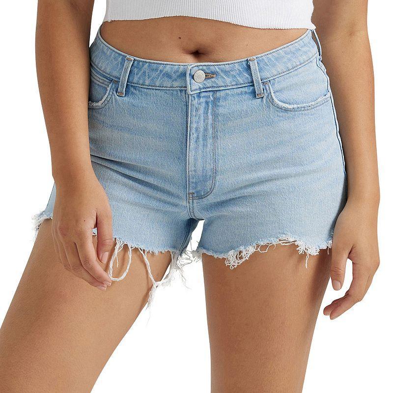 Womens Wrangler High-Rise Vintage Cutoff Jean Shorts Product Image