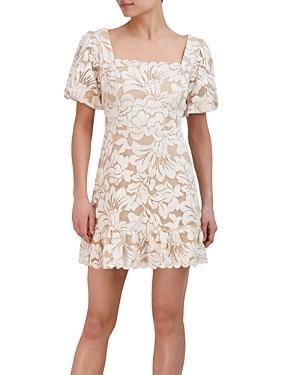 BCBGMAXAZRIA Short Evening Dress (Natural) Women's Clothing Product Image