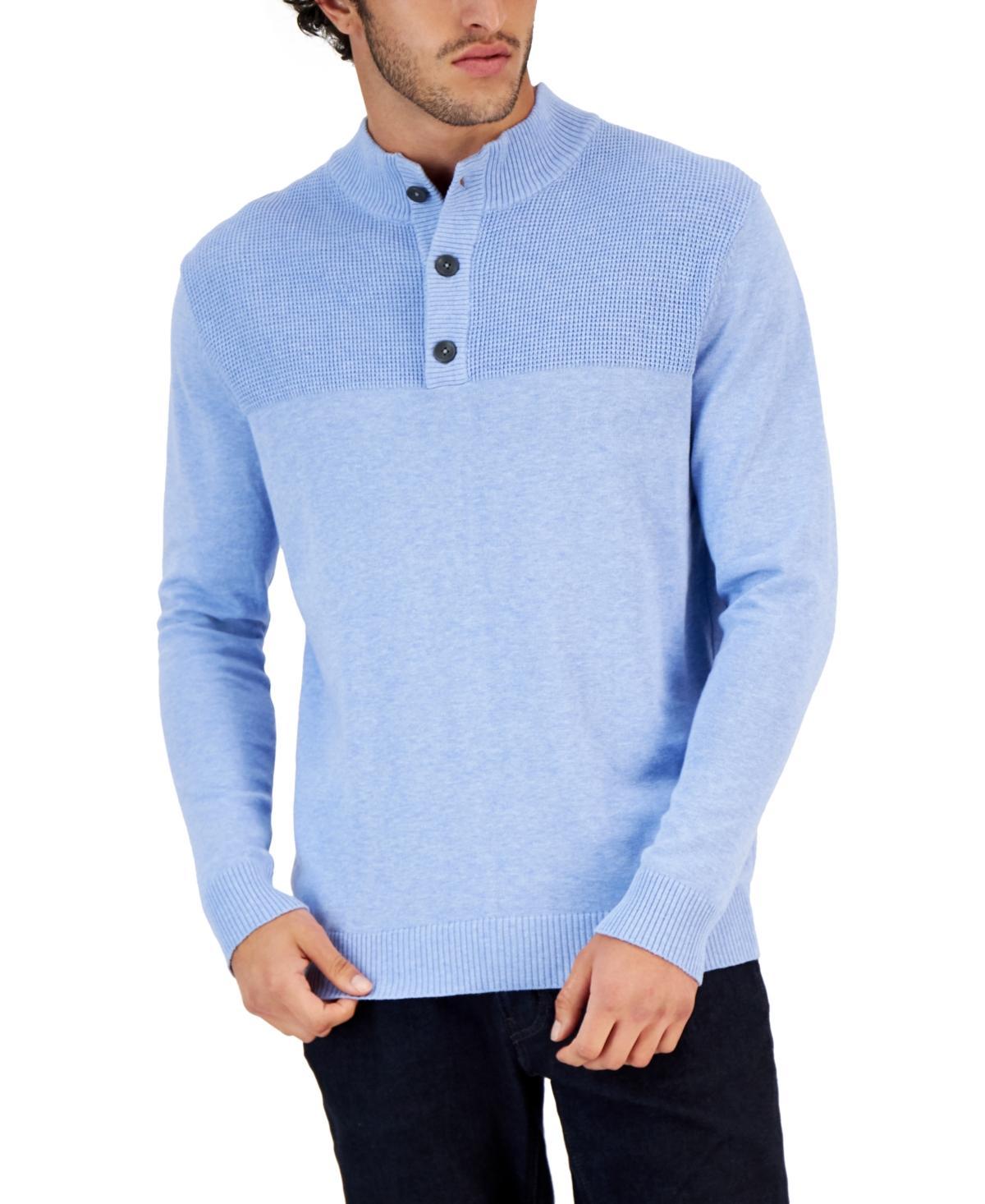 Club Room Mens Button Mock Neck Sweater, Created for Macys Product Image