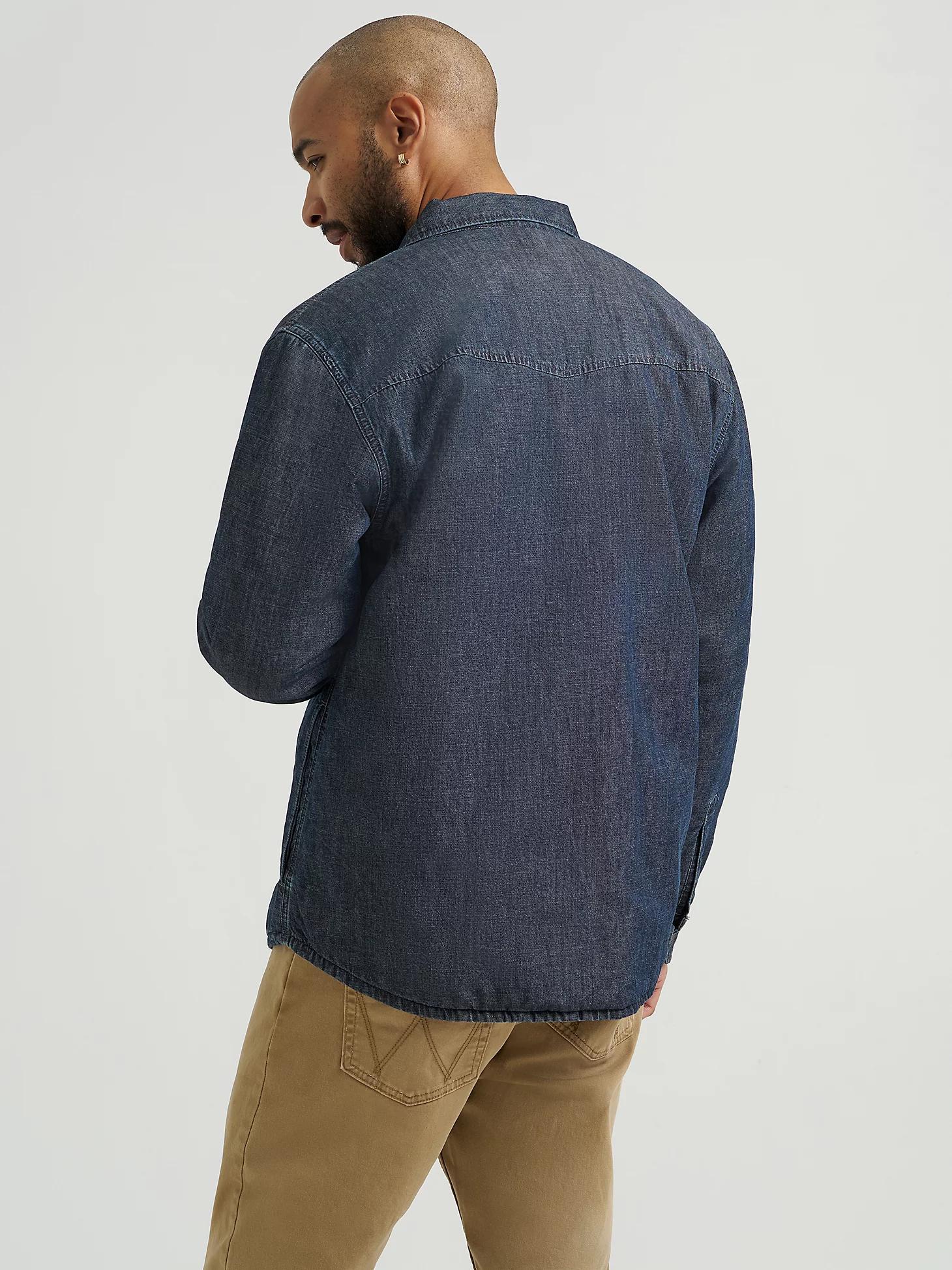Men's Printed Fleece Lined Denim Shirt | Men's SHIRTS | Wrangler® Product Image