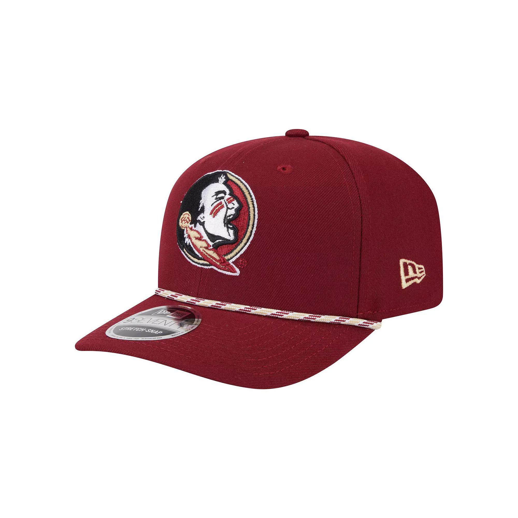 Men's New Era Garnet Florida State Seminoles Game Day Multi-Rope 9SEVENTY Stretch-Snap Hat, Red Product Image