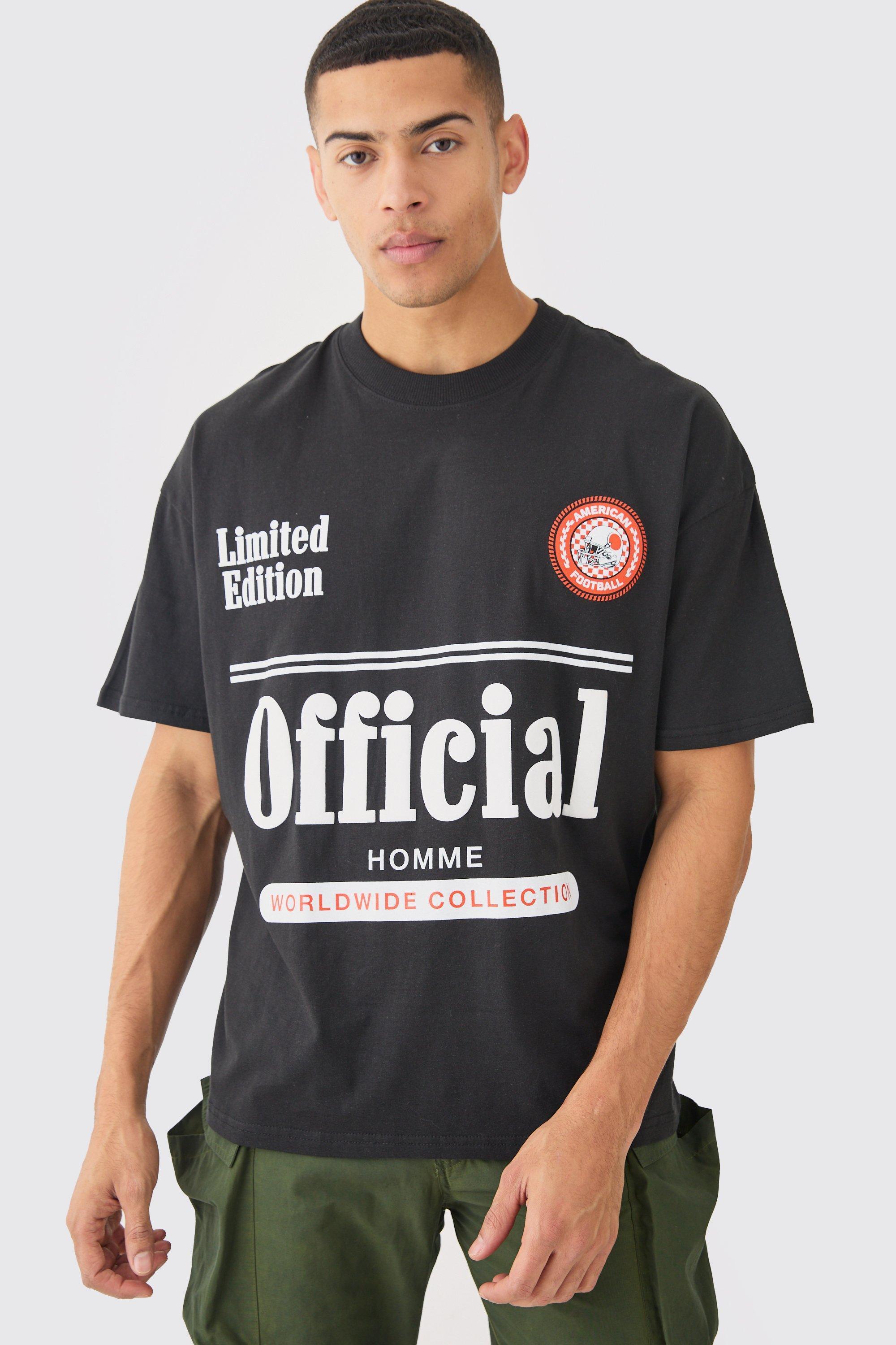 Mens Oversized Puff Print Official Moto T-shirt - Cream Product Image
