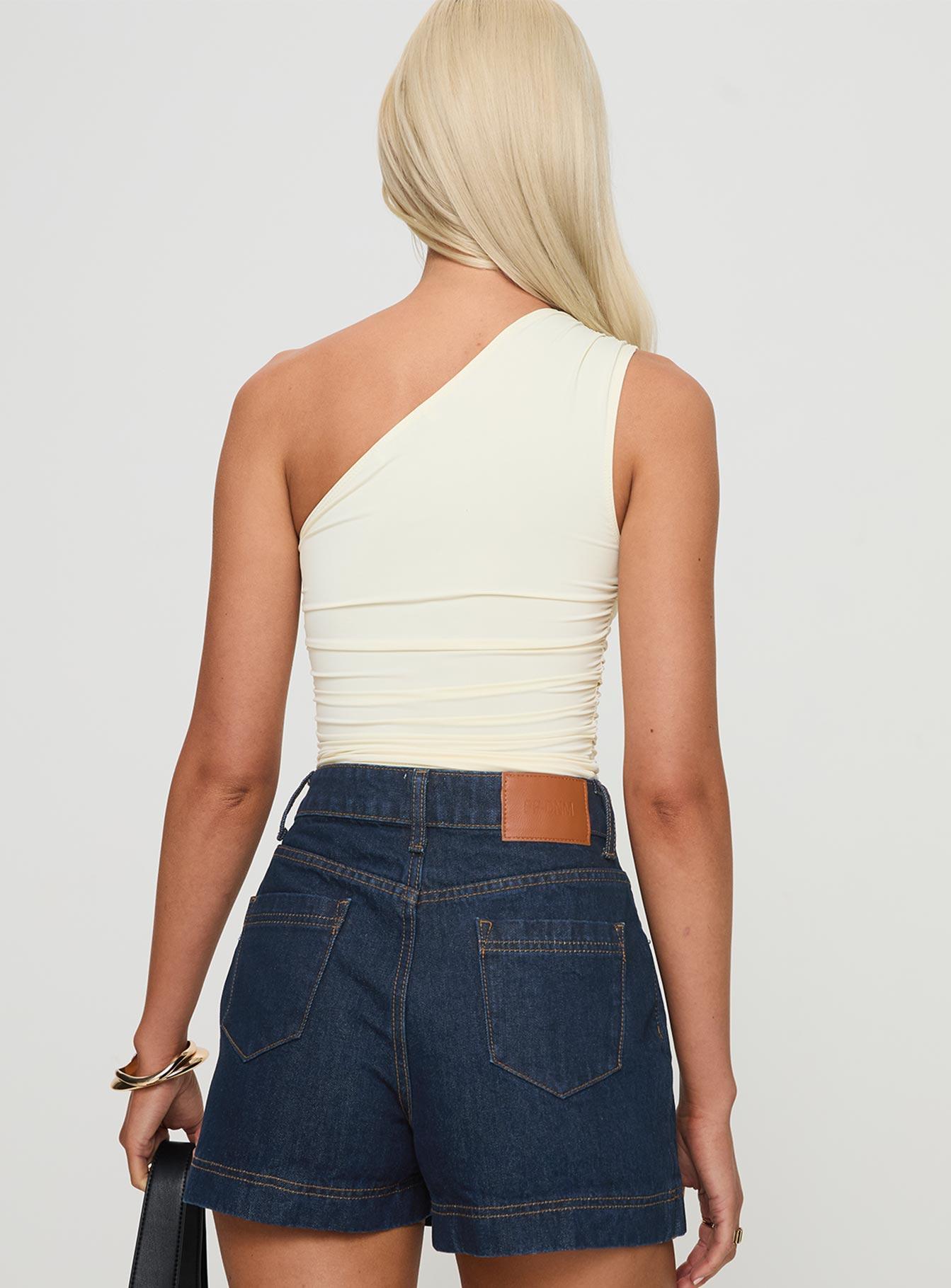 Annem One Shoulder Top Cream Product Image