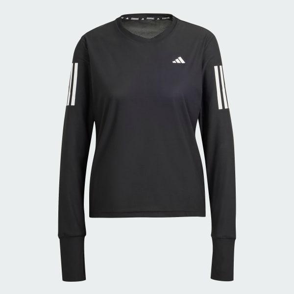 adidas Own The Run Long Sleeve Tee White S Womens Product Image