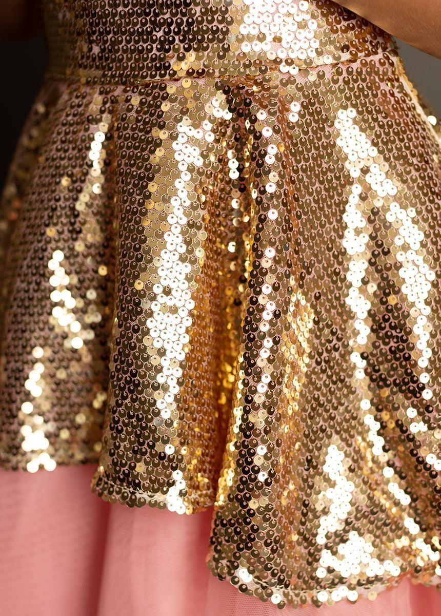Orelia Heel in Gold Glitter Girls Product Image