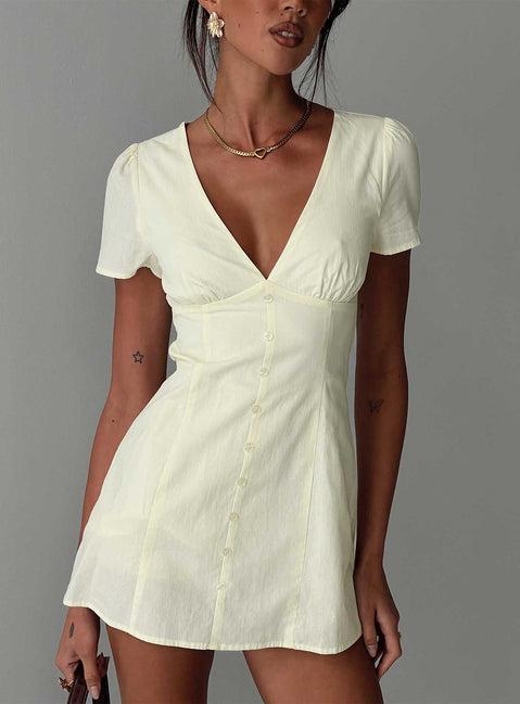 Loveliness Playsuit Lemon Product Image