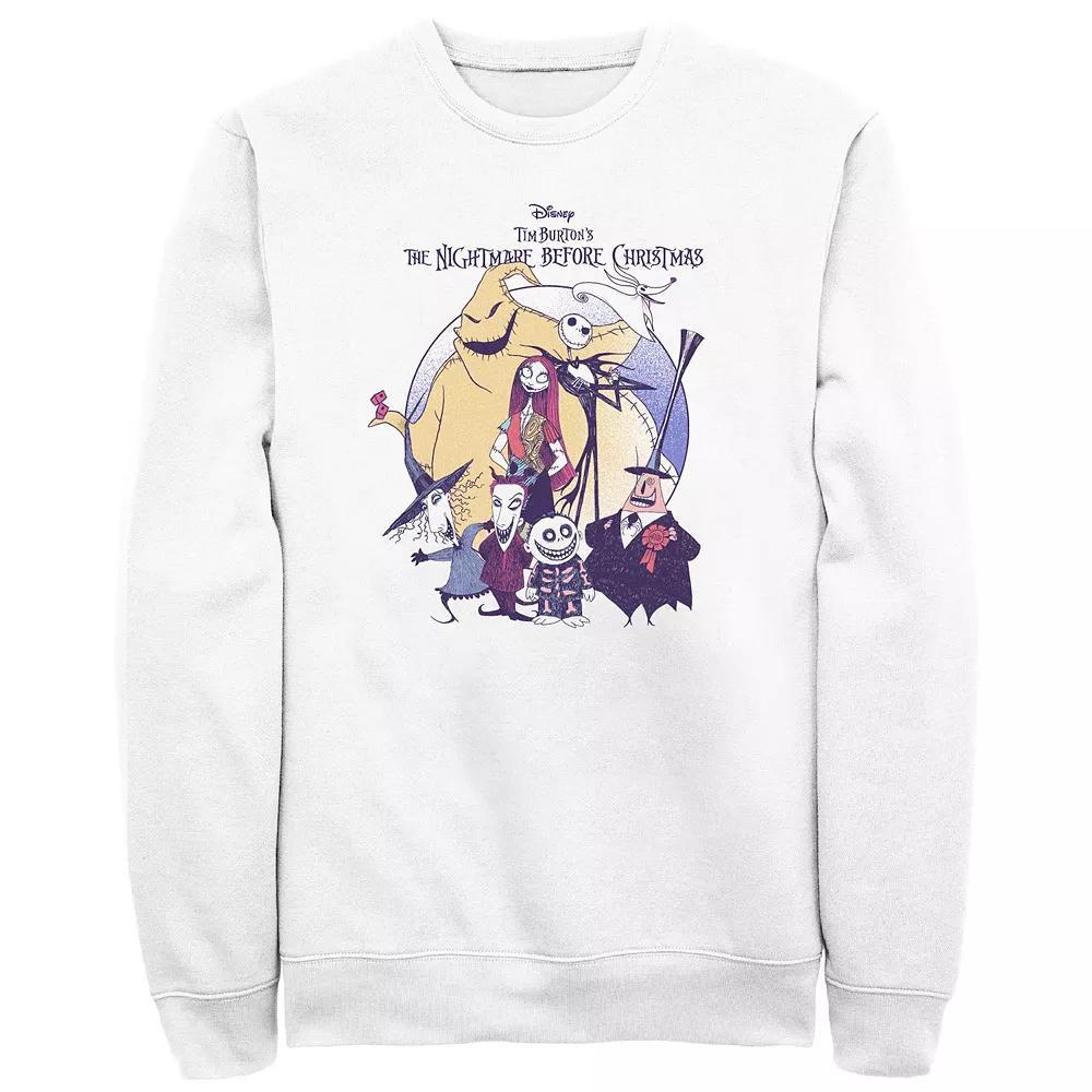 Disney's The Nightmare Before Christmas Scary Group Men's Graphic Fleece, Size: XXL, White Product Image