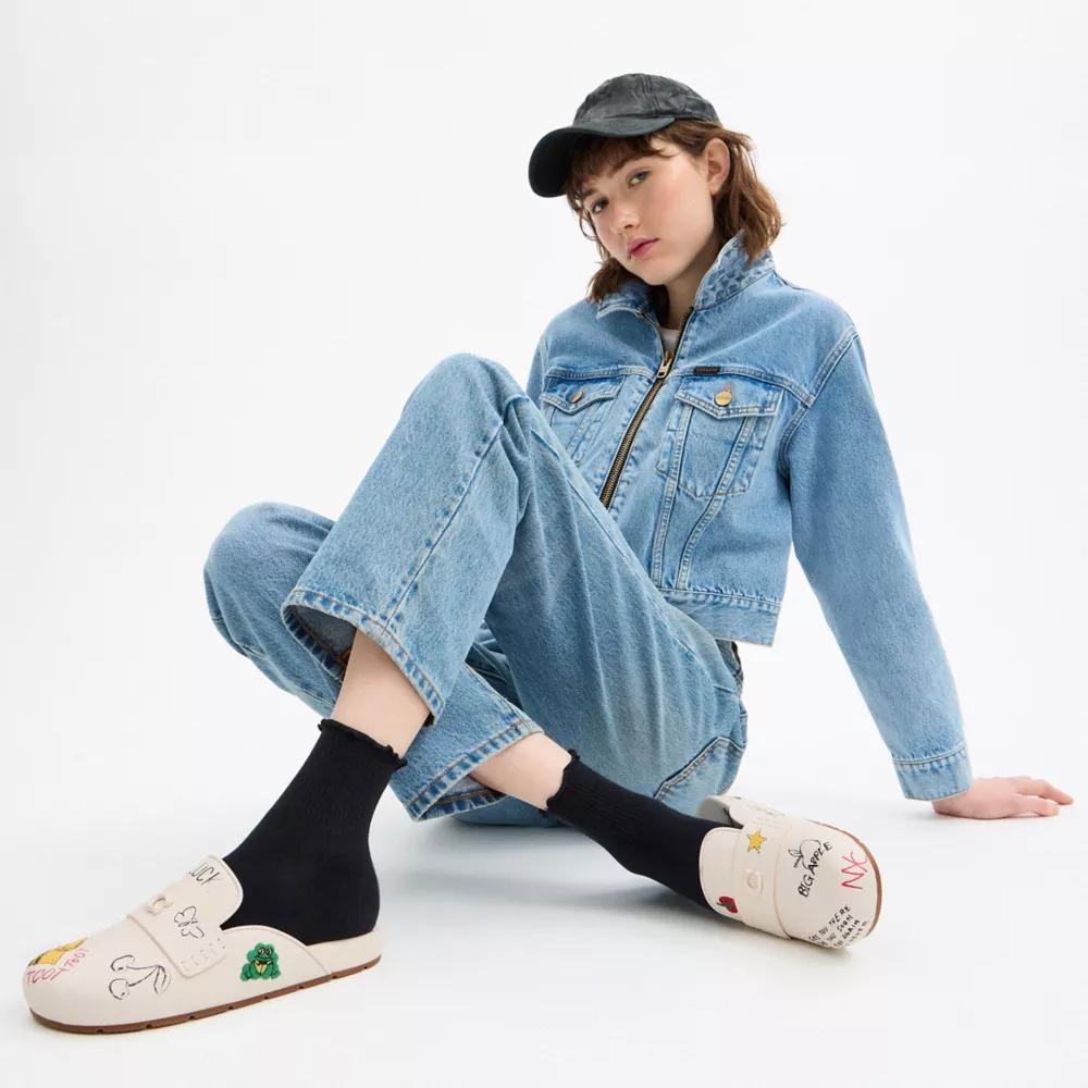 Sculpted C Clog With Sketch Print Product Image