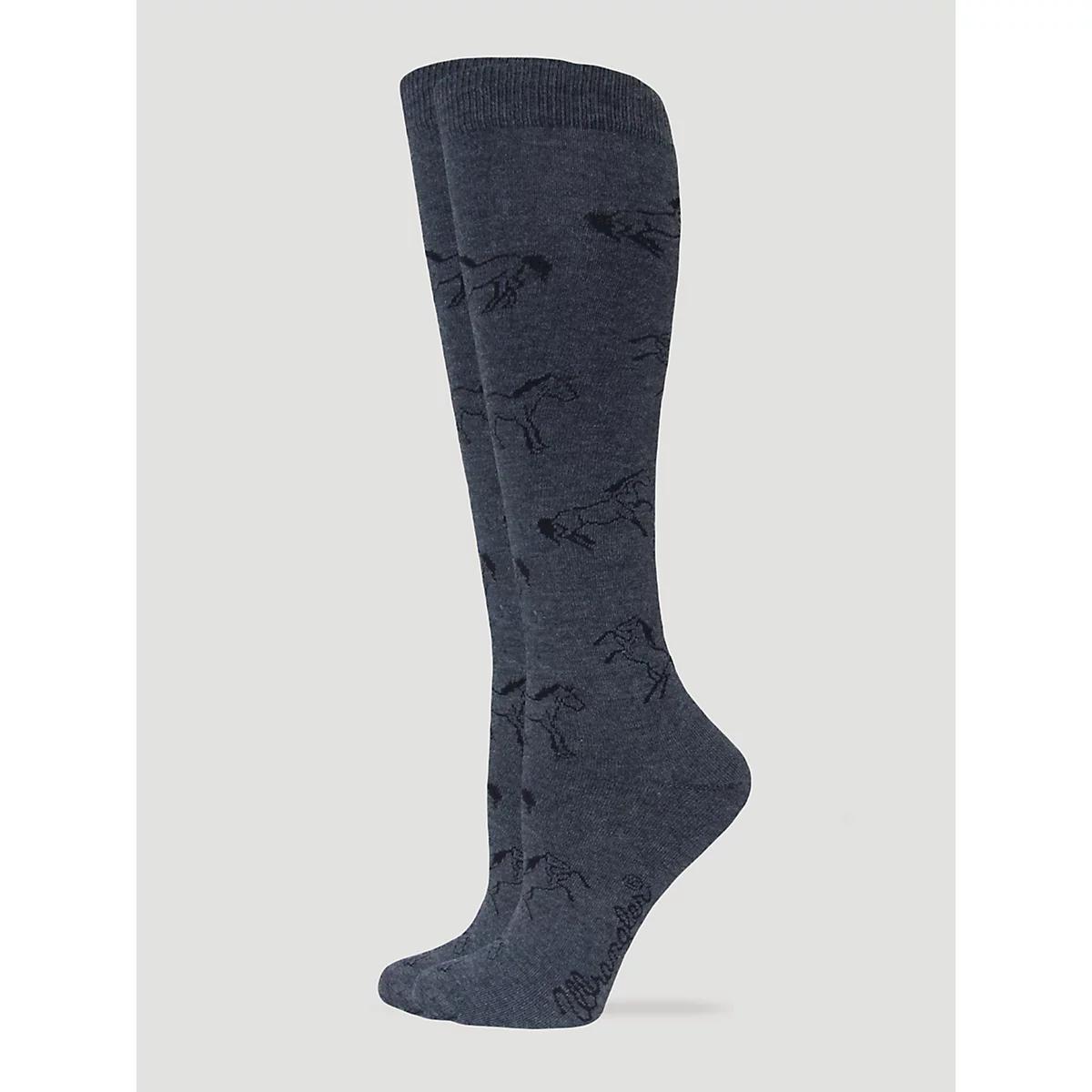 Women's Horse Boot Sock in Taupe Product Image