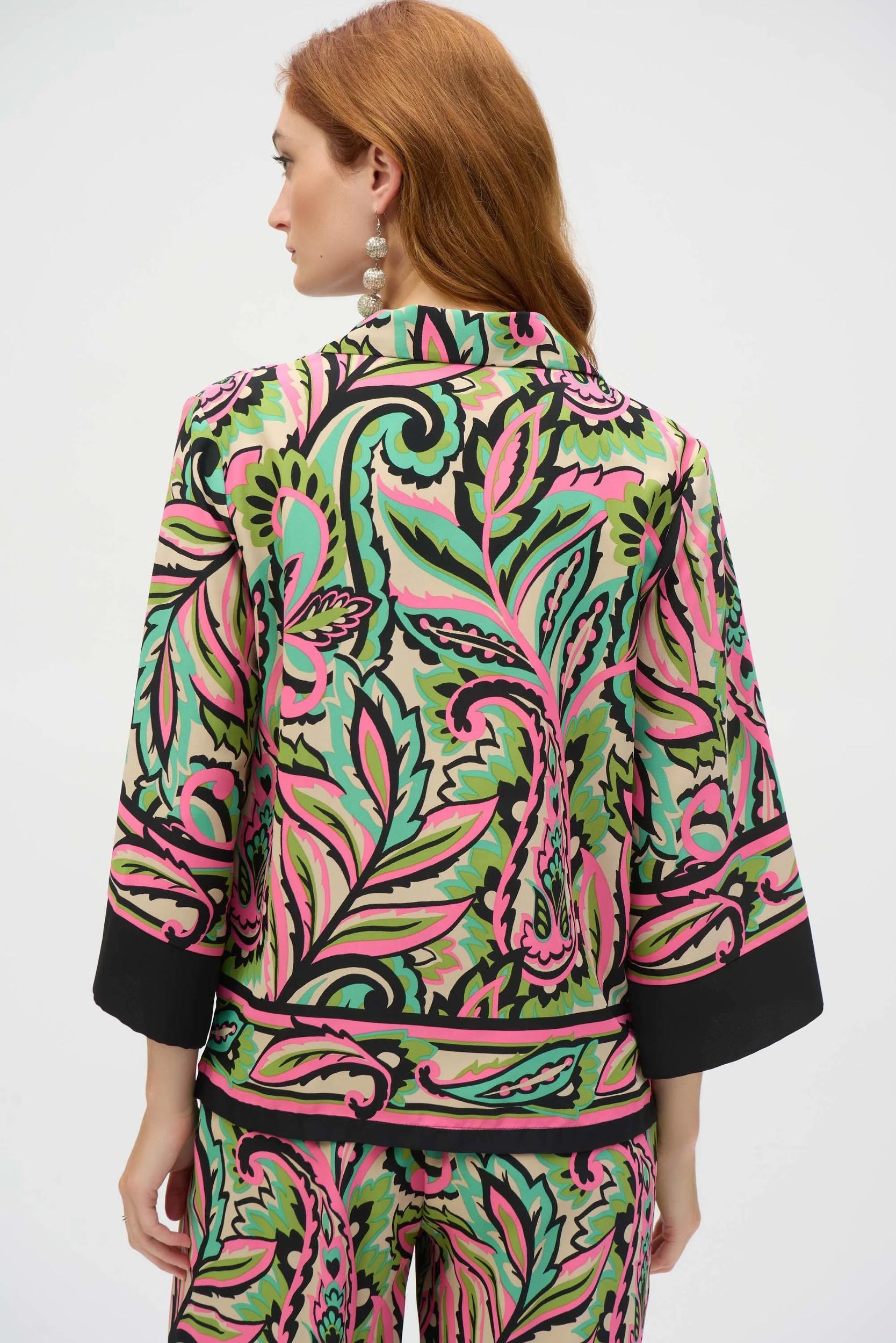 Woven Paisley Print Boxy Top Product Image