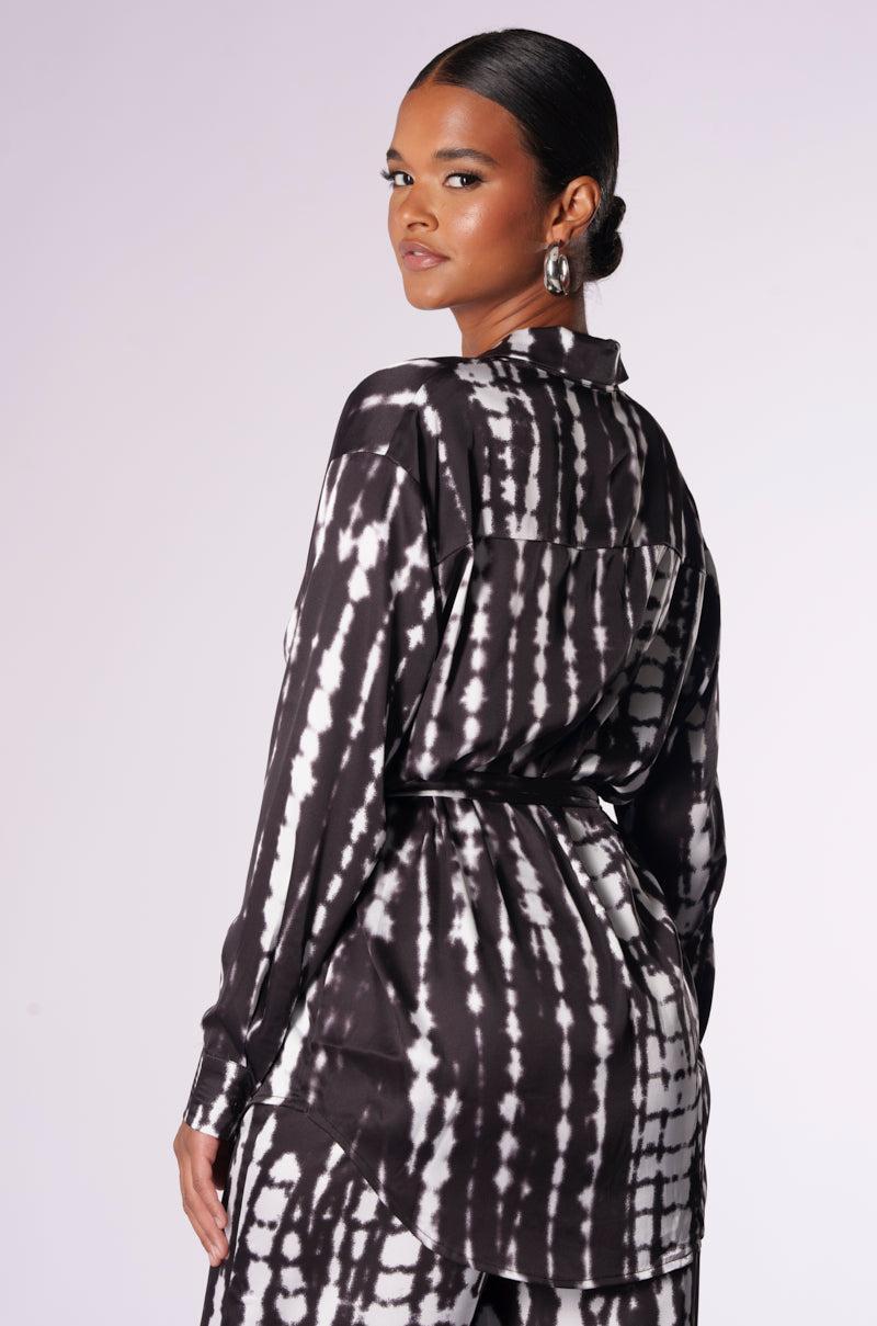 CALL ME CRAZY BUTTON DOWN BLOUSE Product Image