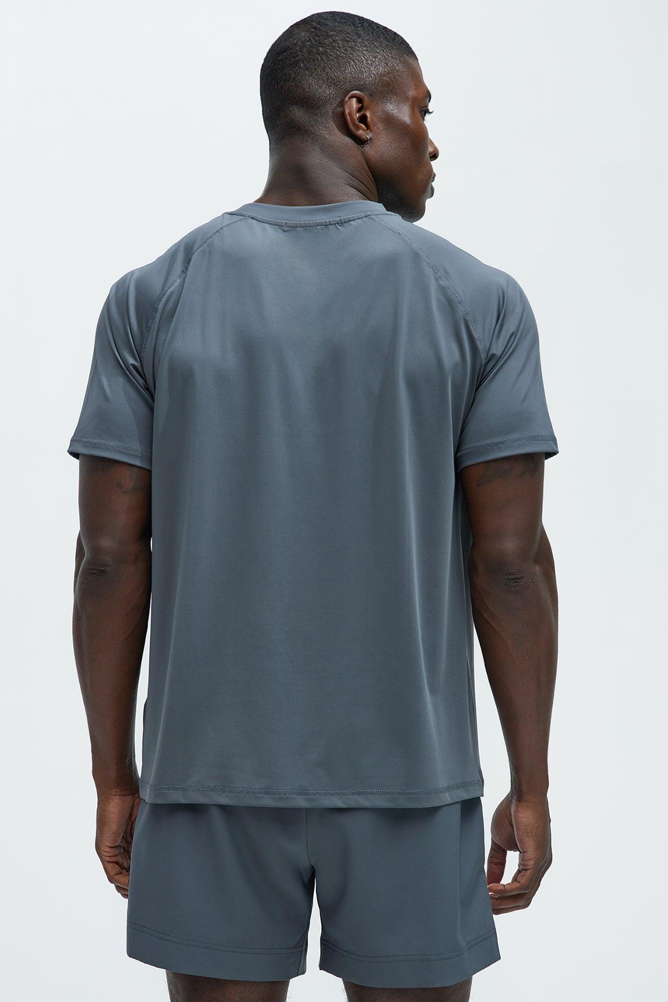 Vital Active Raglan Tee - Charcoal Product Image