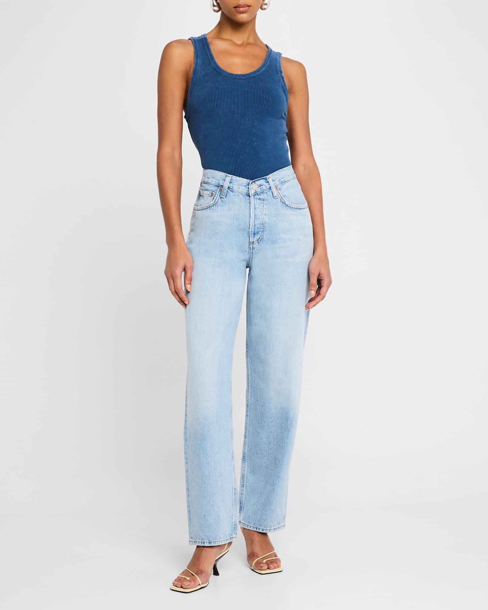V-Waist Baggy Jeans Product Image