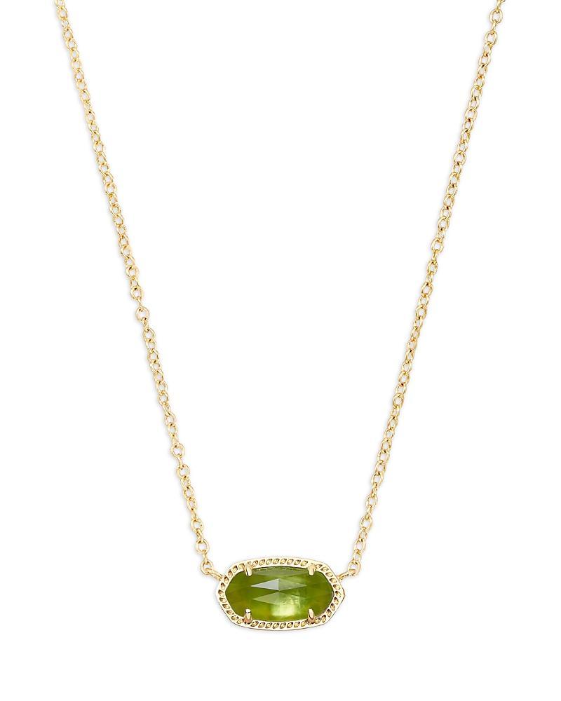 Elisa Gold Pendant Necklace in Peridot Illusion Product Image
