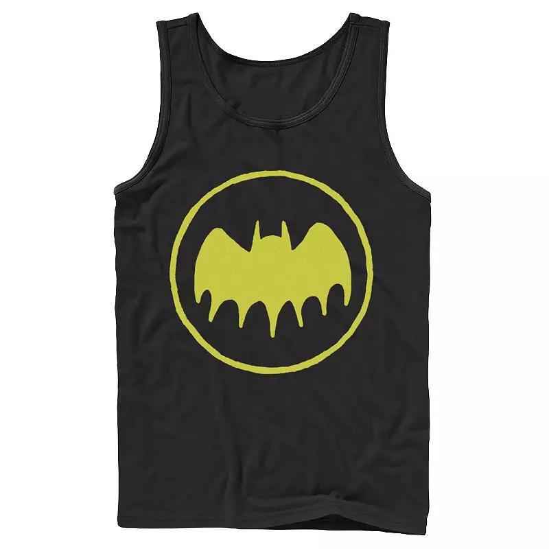 Men's DC Comics Batman Hand Drawn Logo Tank Top, Size: Large, Black Product Image