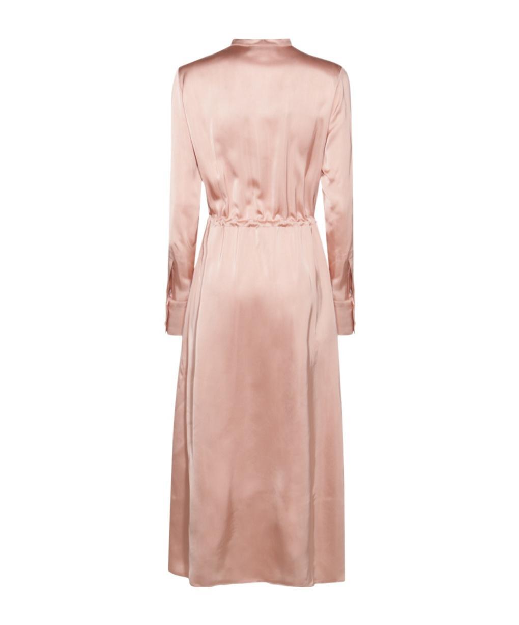 FABIANA FILIPPI Pink Viscose Maxi Dress In Fard Product Image