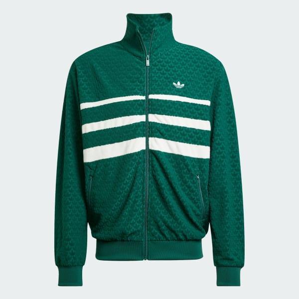 adidas Monogram Track Top Dark Brown XS Mens Product Image