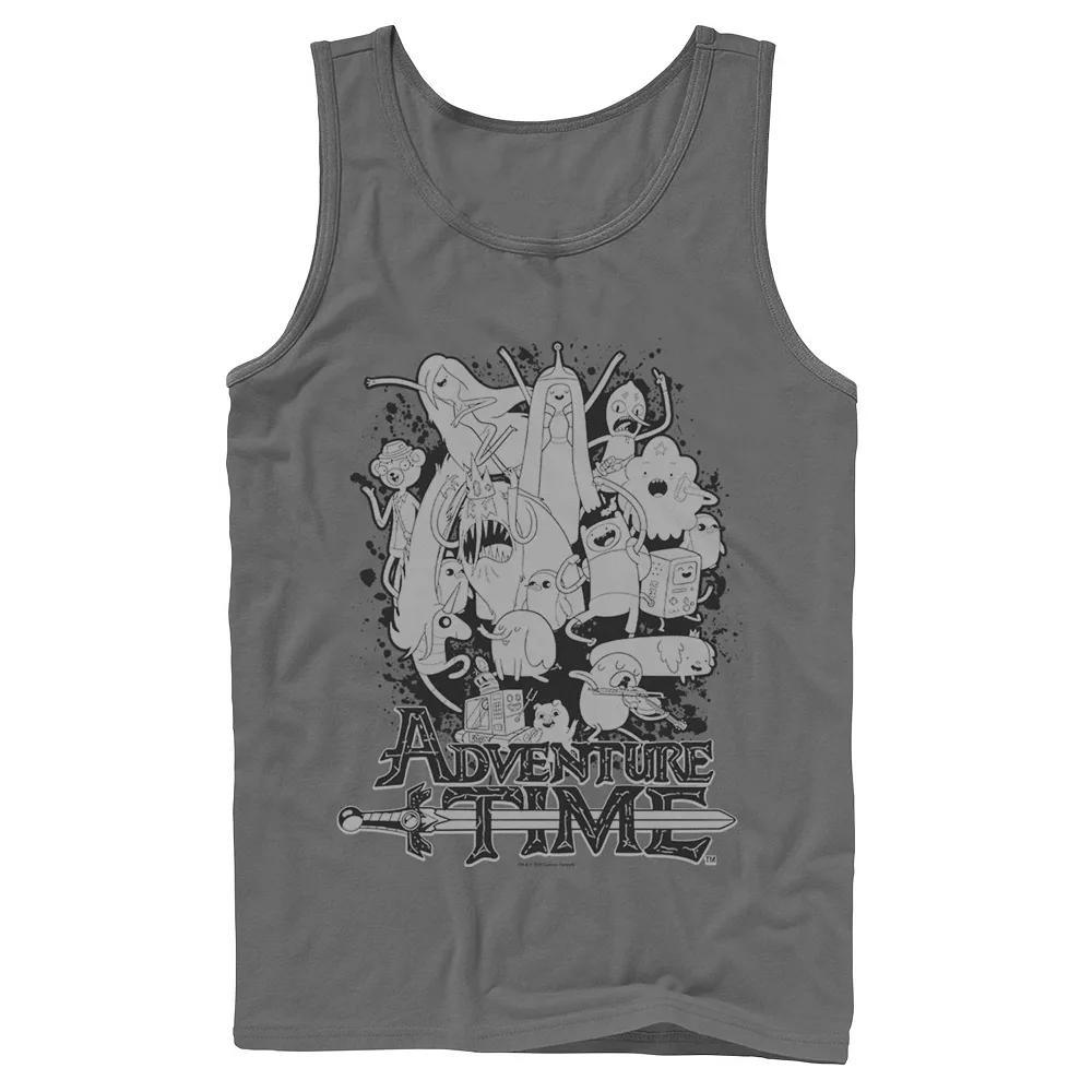 Men's Cartoon Network Adventure Time Splash Tank Top, Size: Small, Blue Product Image