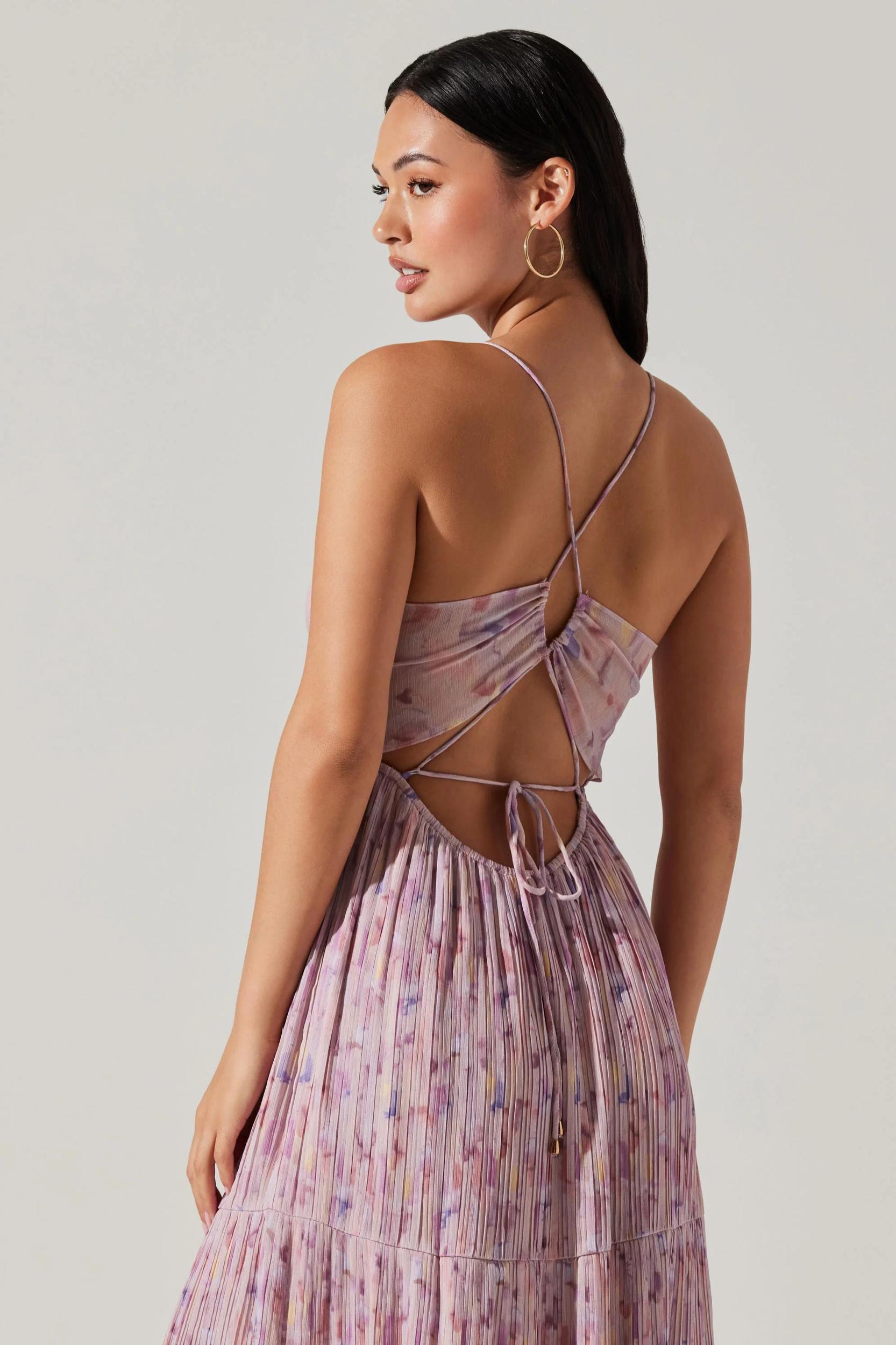 Minari Floral Maxi Dress - Lavender Multi Product Image