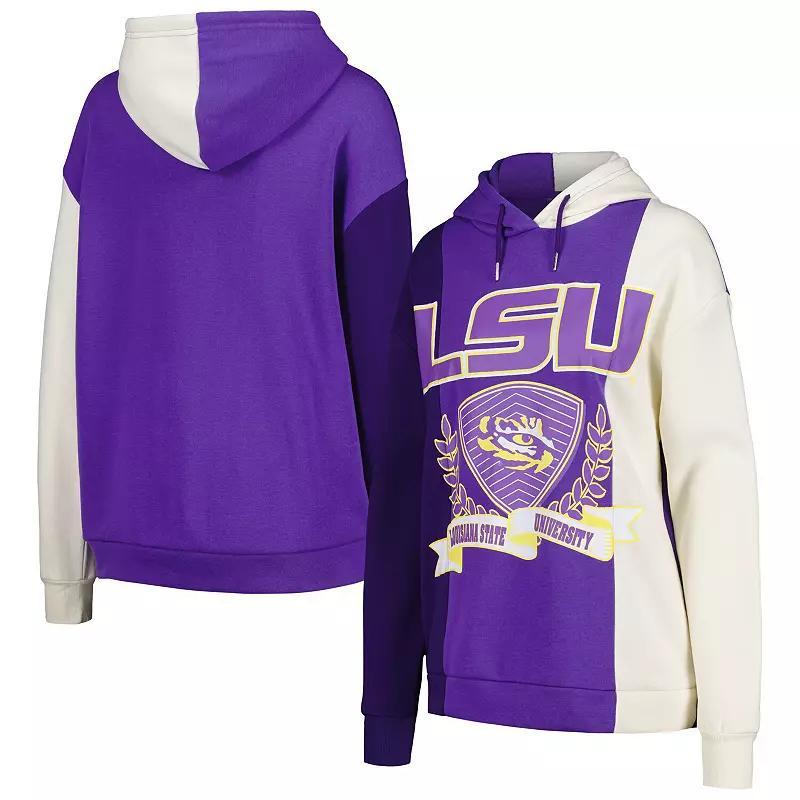 Women's Gameday Couture Purple LSU Tigers Hall of Fame Colorblock Pullover Hoodie, Size: XL Product Image
