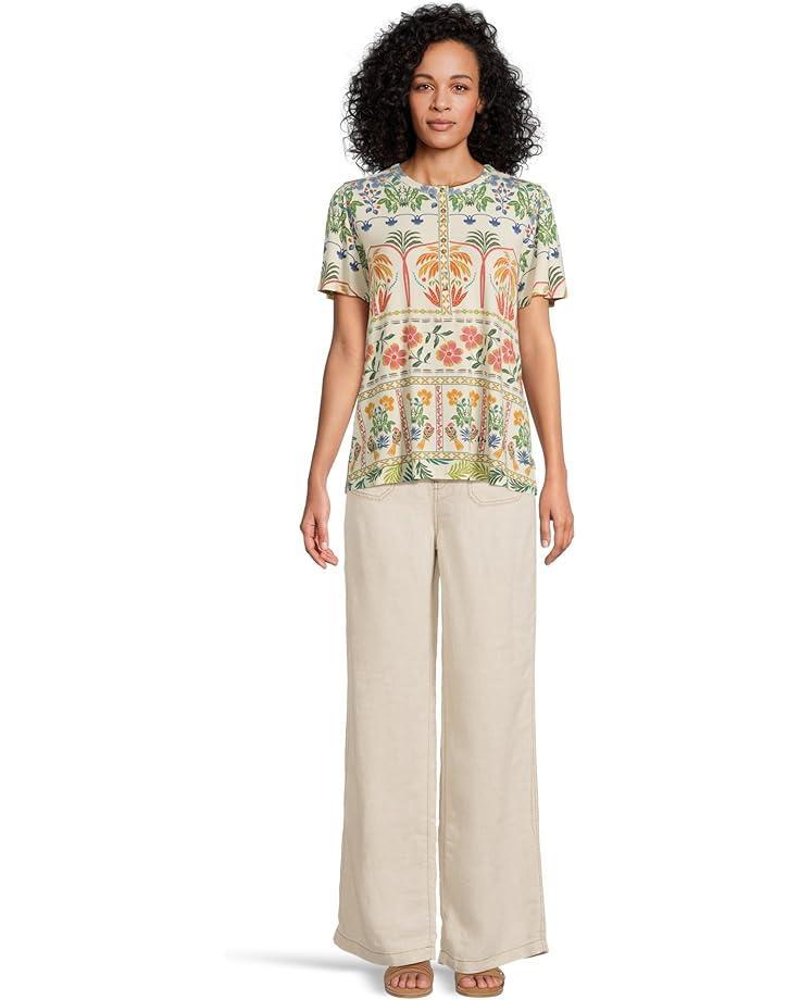 The Janie Favorite Fitted Elbow Sleeve Tee- Sydnee Product Image