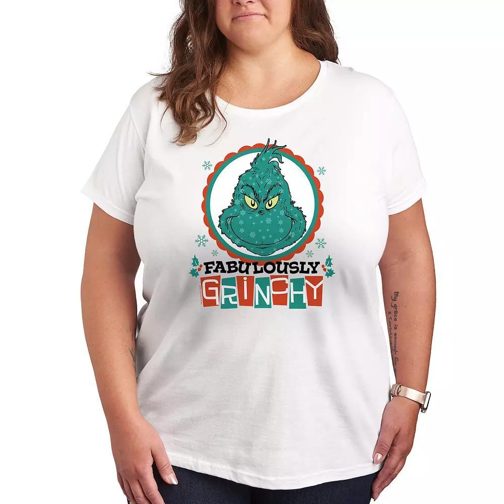 Plus Twenty One Having Fun Graphic Tee, Womens Grey Gray Product Image