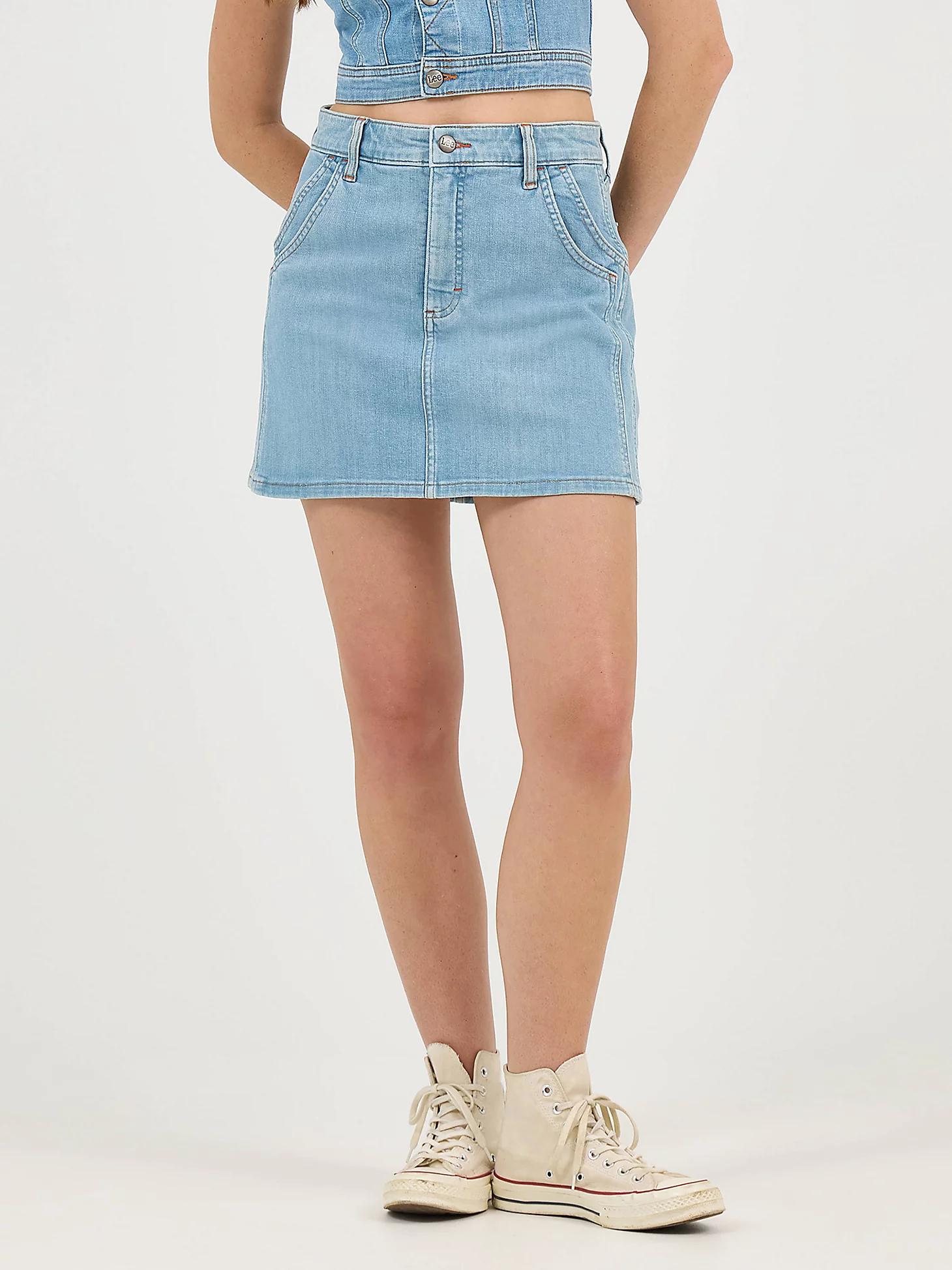 Women's Double Side Seam Mini Skirt | Women's Skirts & Dresses | Lee® Product Image