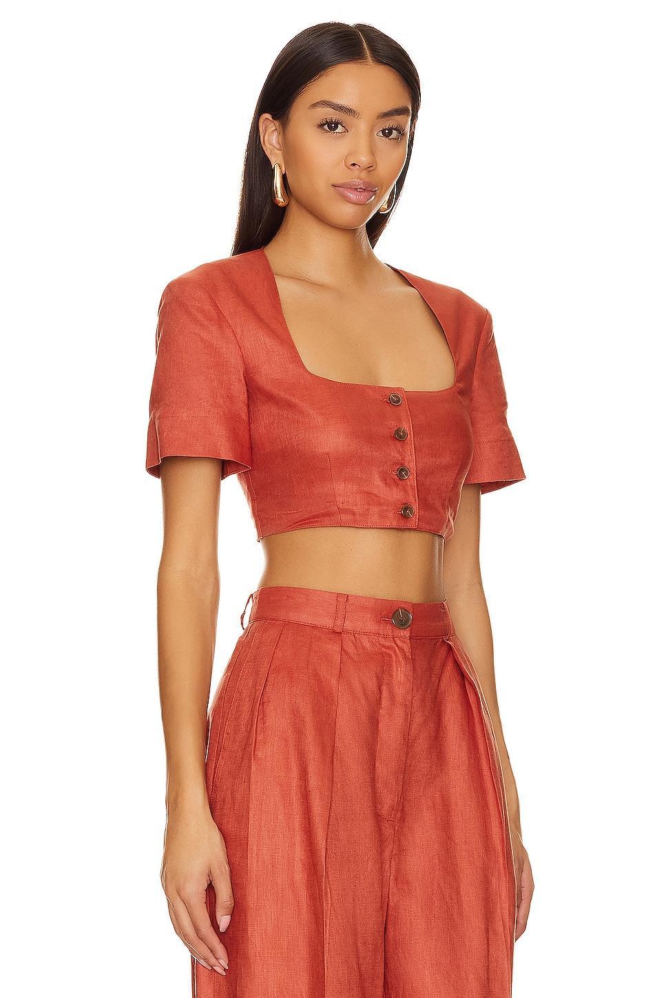 Apron Crop Top MATTHEW BRUCH Product Image
