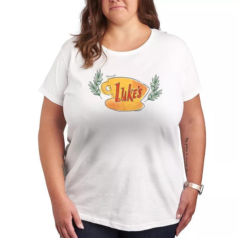 Plus Grandma Visit Hug Graphic Tee, Womens Heather Grey Product Image