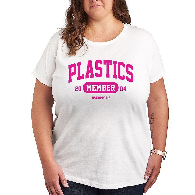 Plus Shamrock Hearts Line Art Graphic Tee, Womens Heather Grey Product Image