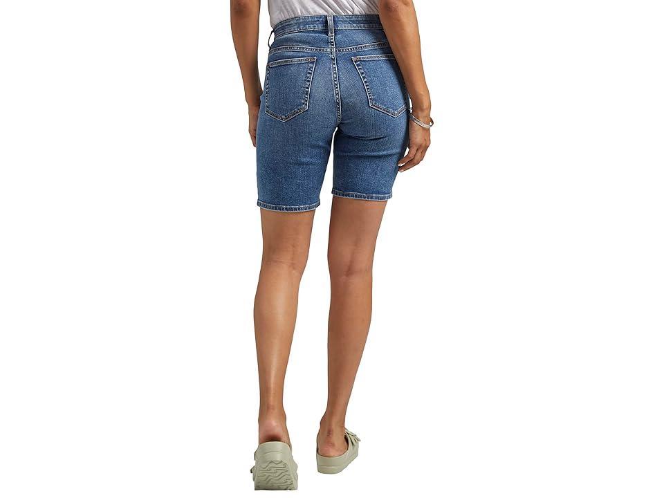 Jag Jeans Cecilia Mid-Rise 8 Shorts (Marine ) Women's Shorts Product Image