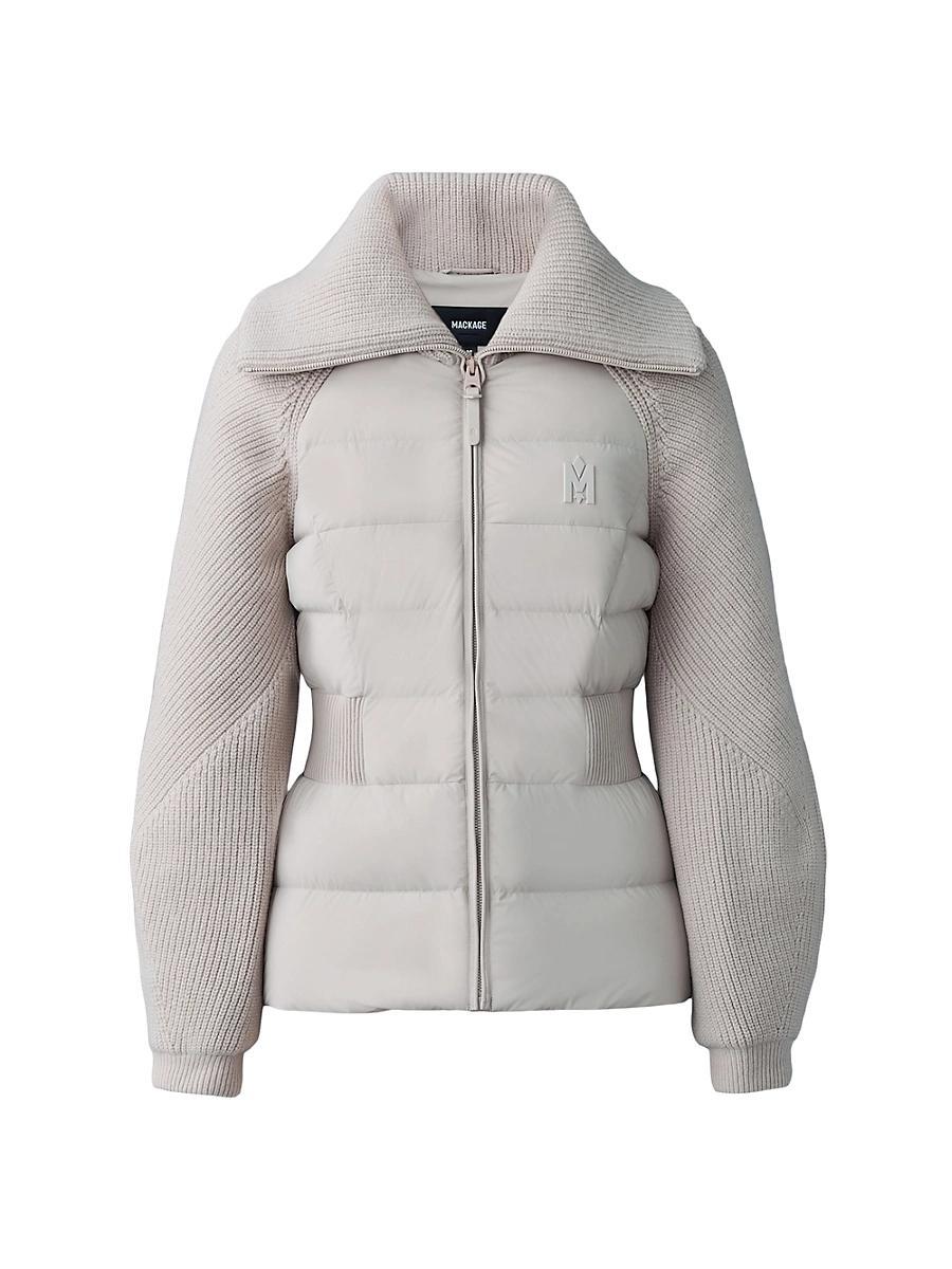 Womens Foxy Down Mixed Media Jacket Product Image