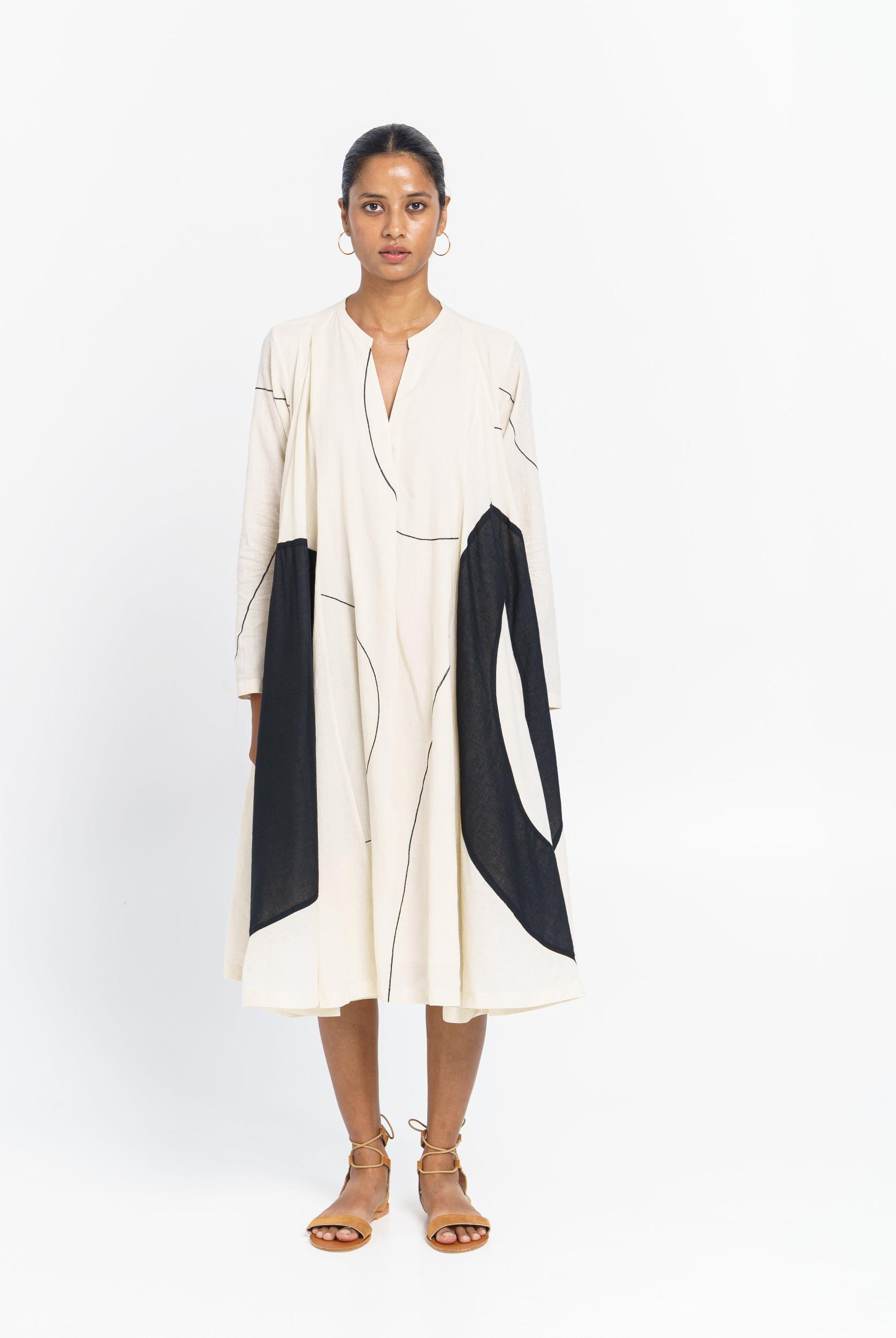Colour-block midi dress Product Image